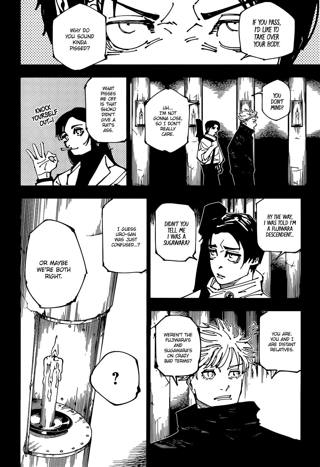 JUJUTSU KAISEN Chapter 261 - Page 8 in English
