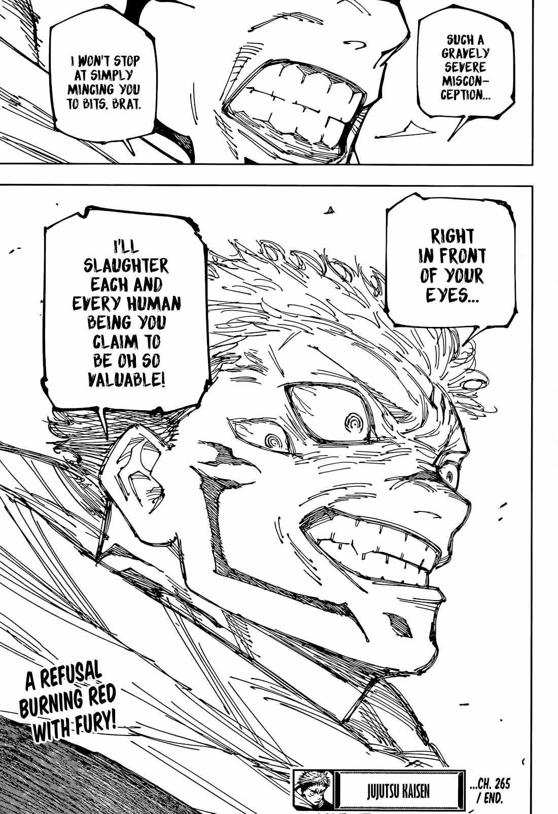 JUJUTSU KAISEN Chapter 265 - Page 19 in English
