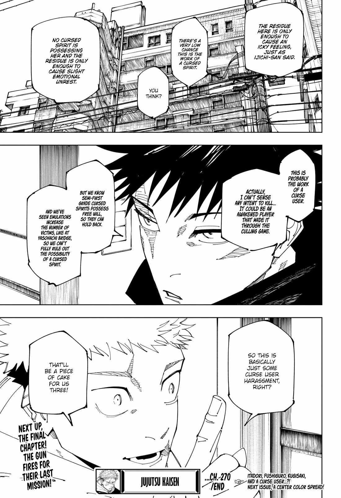 JUJUTSU KAISEN Chapter 270 - Page 19 in English