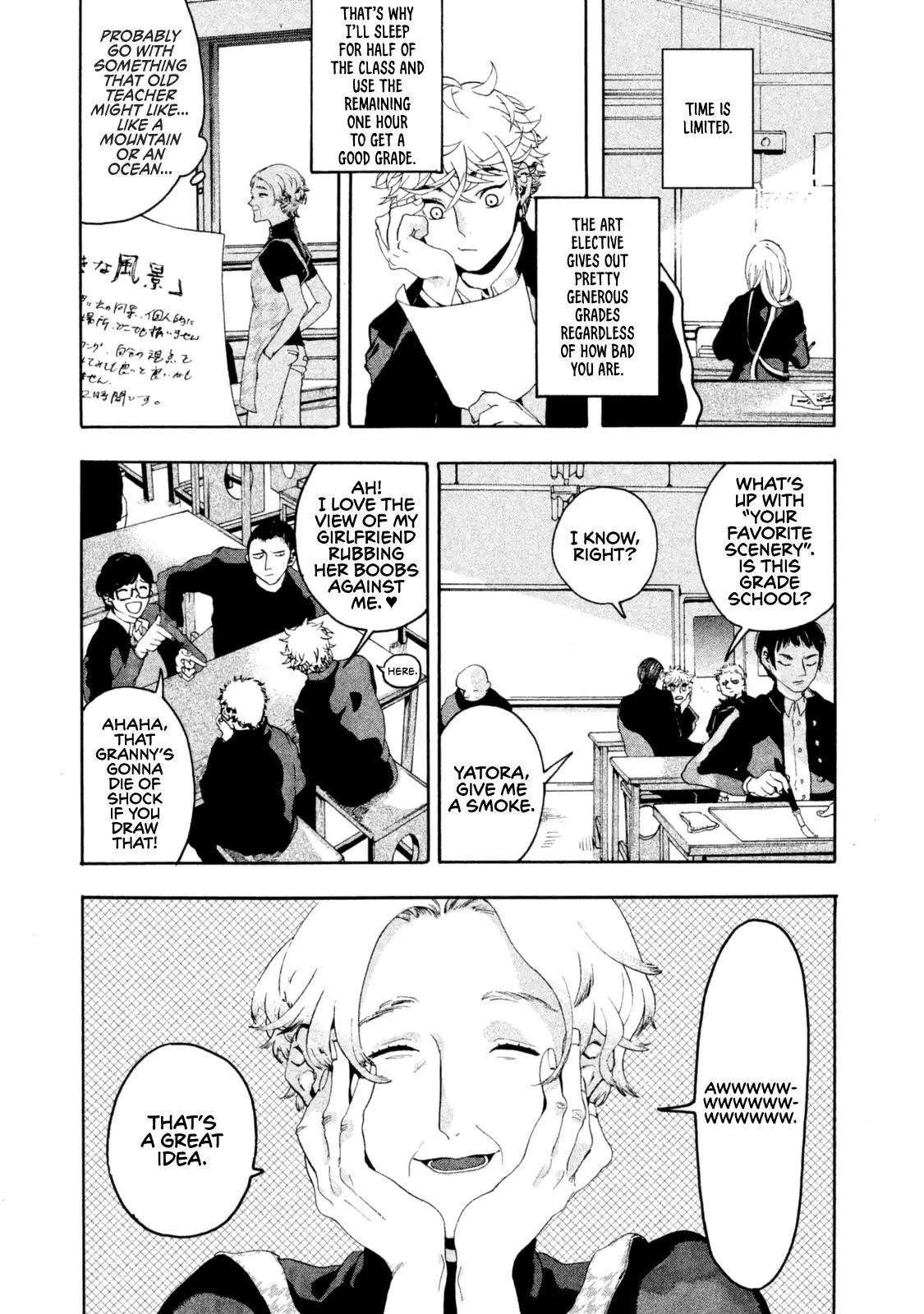 Blue Period Chapter 1 - Page 15 in English