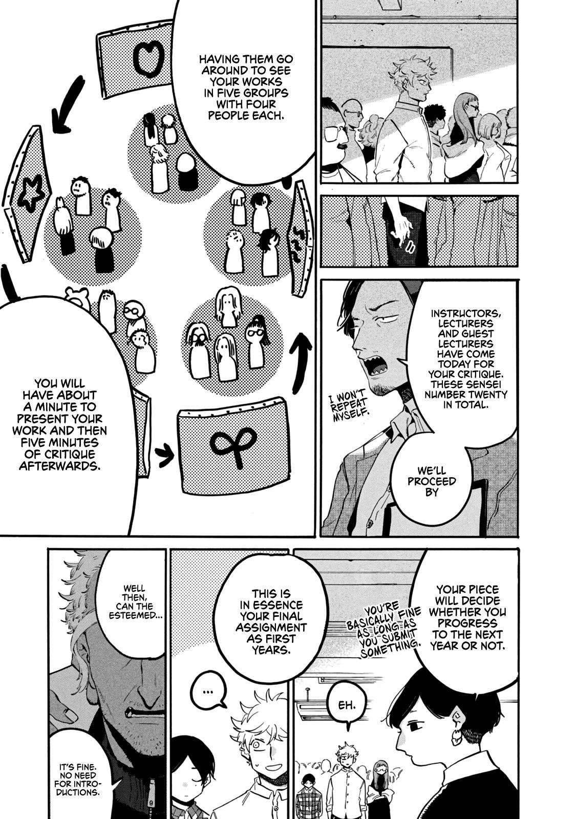 Blue Period Chapter 42 - Page 3 in English