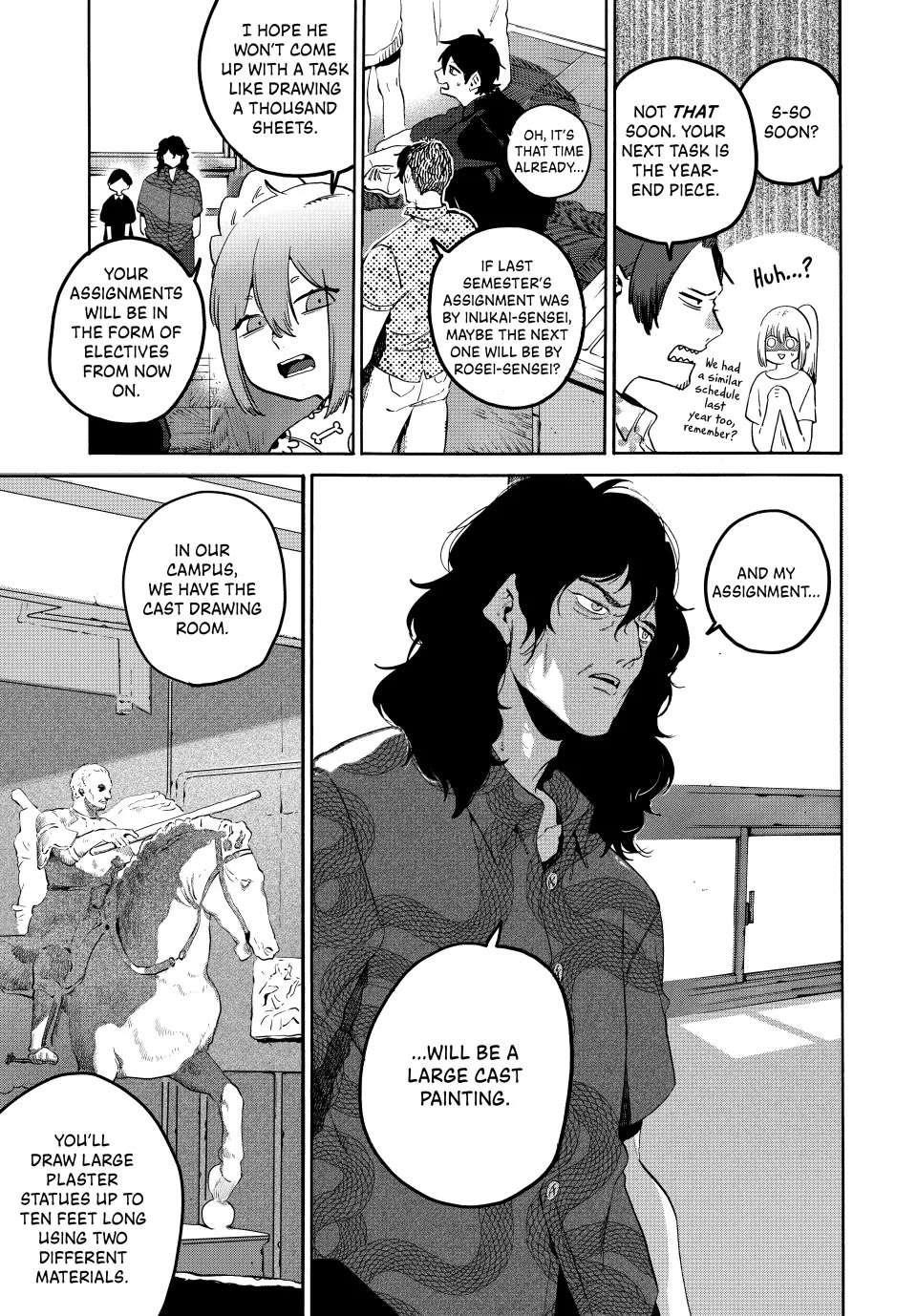 Blue Period Chapter 67 - Page 4 in English