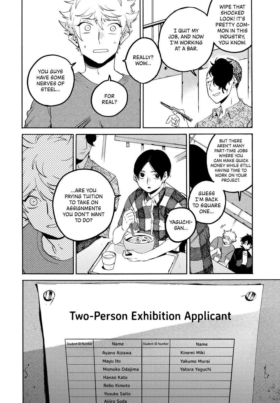Blue Period Chapter 67 - Page 9 in English