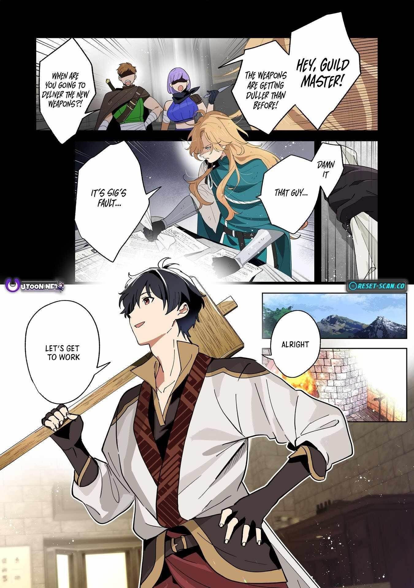 The Leisurely Frontier Life of a Katana Blacksmith Who Left an S-Rank Guild ~After Escaping From a Black Company Guild and Forging Freely, I Accidentally Created a Legendary Demon Sword~ Chapter 1 - Page 1 in English