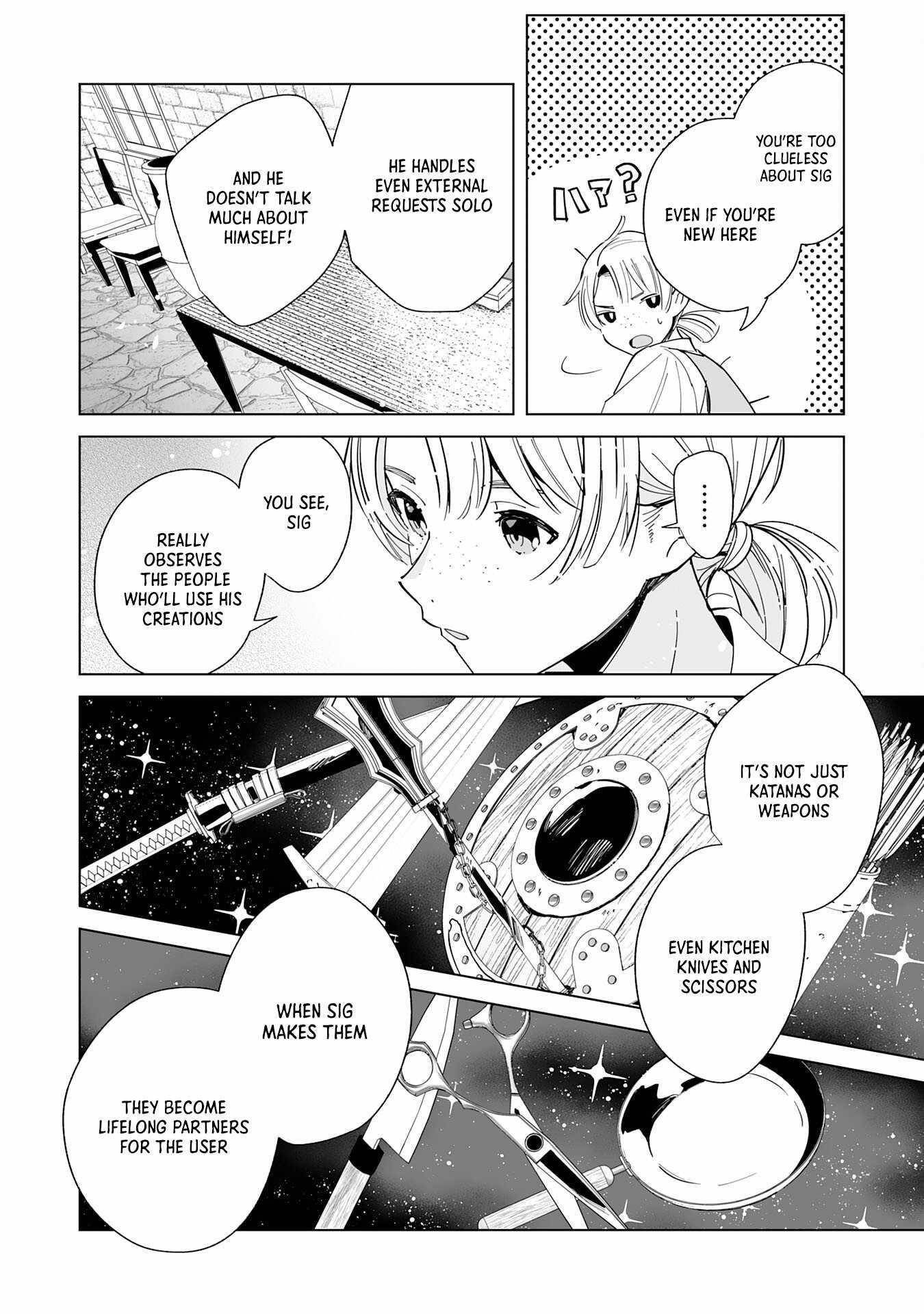 The Leisurely Frontier Life of a Katana Blacksmith Who Left an S-Rank Guild ~After Escaping From a Black Company Guild and Forging Freely, I Accidentally Created a Legendary Demon Sword~ Chapter 1 - Page 34 in English