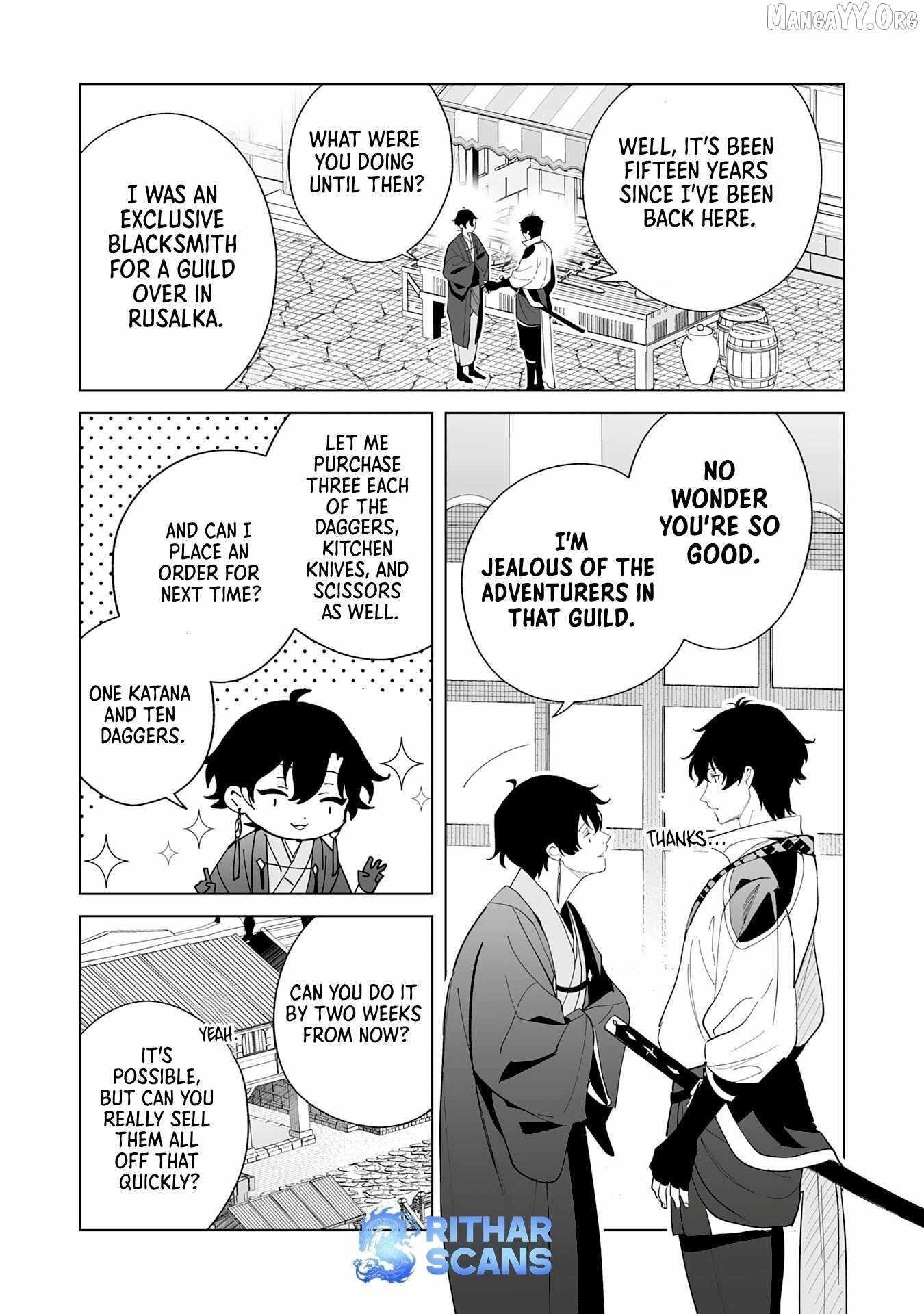 The Leisurely Frontier Life of a Katana Blacksmith Who Left an S-Rank Guild ~After Escaping From a Black Company Guild and Forging Freely, I Accidentally Created a Legendary Demon Sword~ Chapter 8 - Page 23 in English