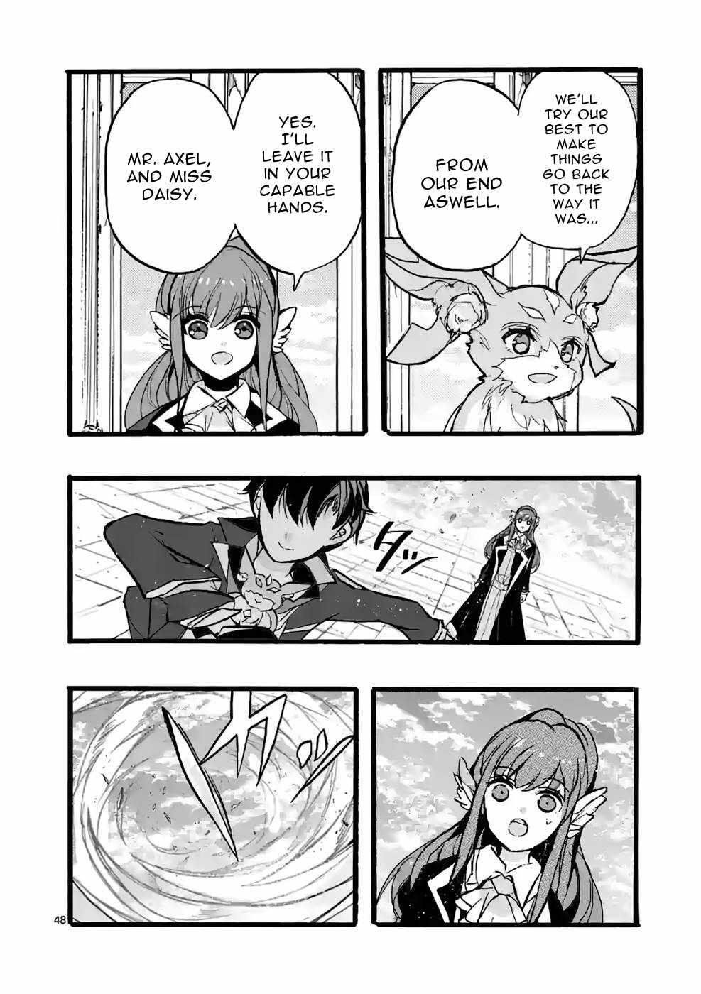 From The Strongest Job Of Dragon Knight, To The Beginner Job Carrier, Somehow, I Am Dependent On The Heroes Chapter 44 - Page 48 in English