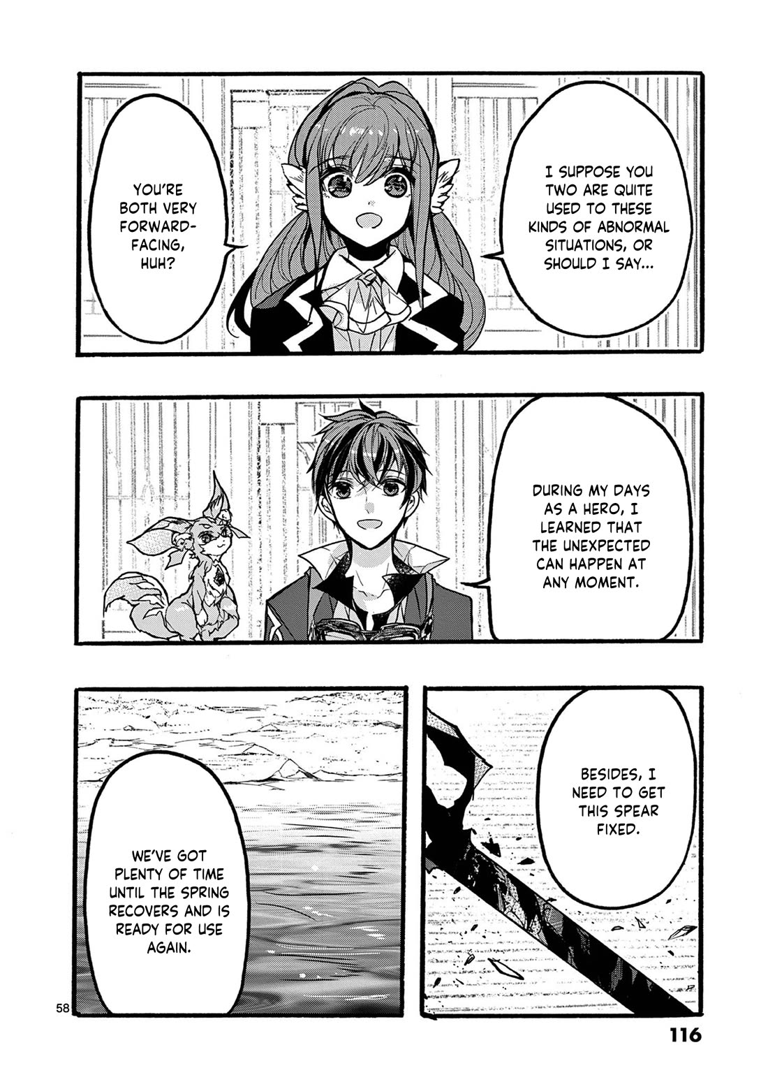From The Strongest Job Of Dragon Knight, To The Beginner Job Carrier, Somehow, I Am Dependent On The Heroes Chapter 46 - Page 58 in English