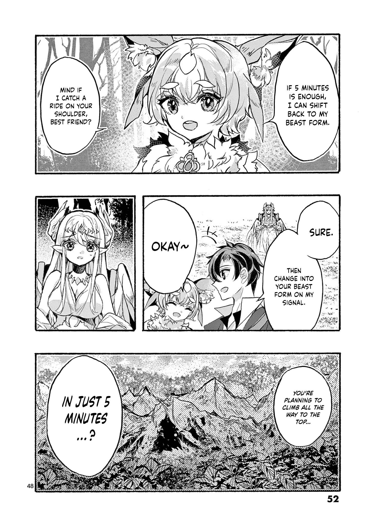 From The Strongest Job Of Dragon Knight, To The Beginner Job Carrier, Somehow, I Am Dependent On The Heroes Chapter 48 - Page 52 in English