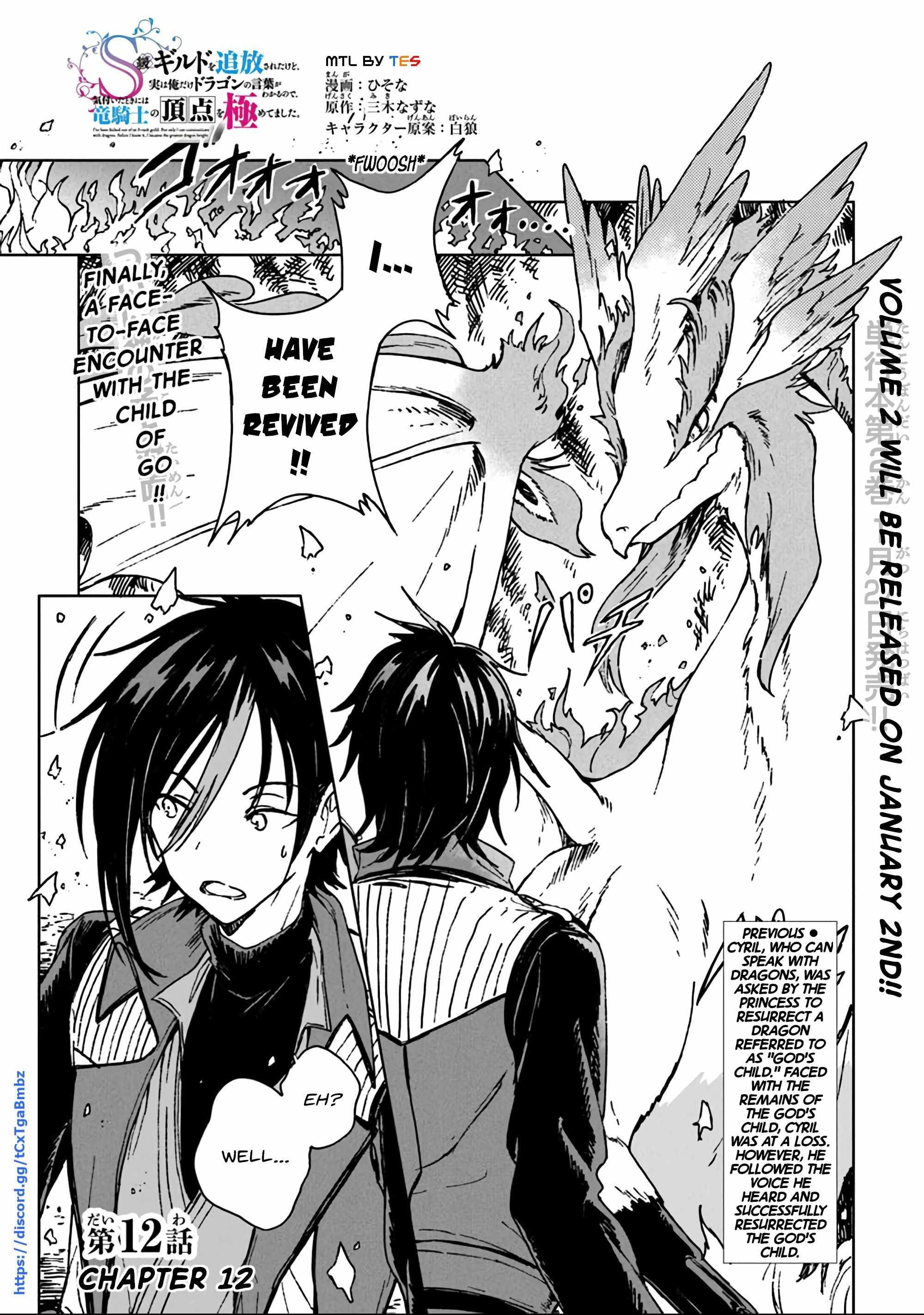 I’ve Been Kicked Out of an S-Rank Guild. But Only I Can Communicate With Dragons. Before I Knew It, I Became the Greatest Dragon Knight Chapter 12 - Page 4 in English