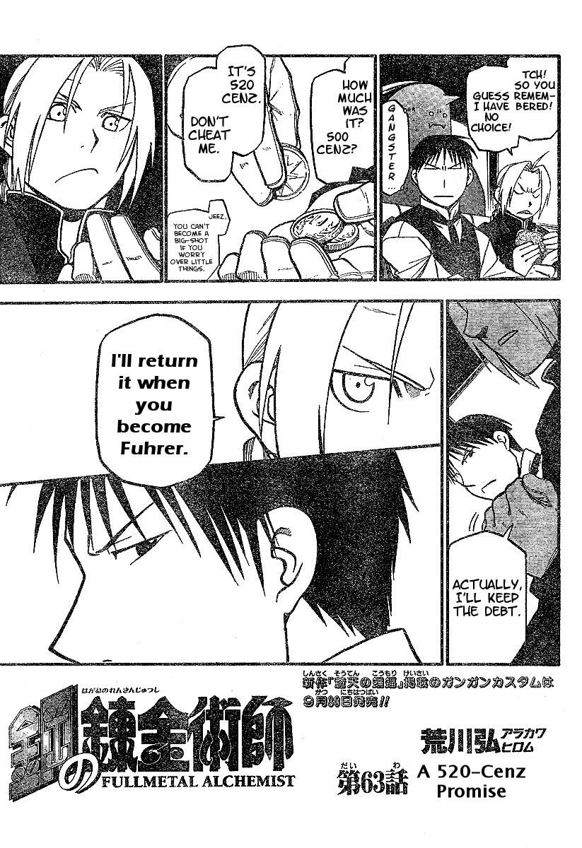 Fullmetal Alchemist Chapter 63 - Page 3 in English