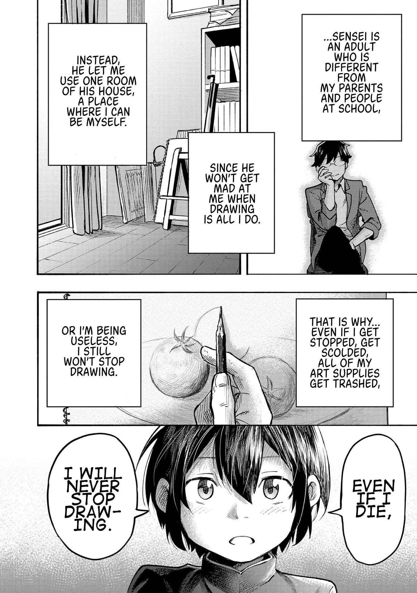 Kyou mo E ni Kaita Mochi ga Umai Chapter 1 - Page 10 in English