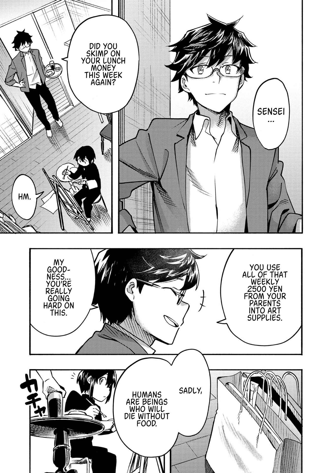 Kyou mo E ni Kaita Mochi ga Umai Chapter 1 - Page 5 in English