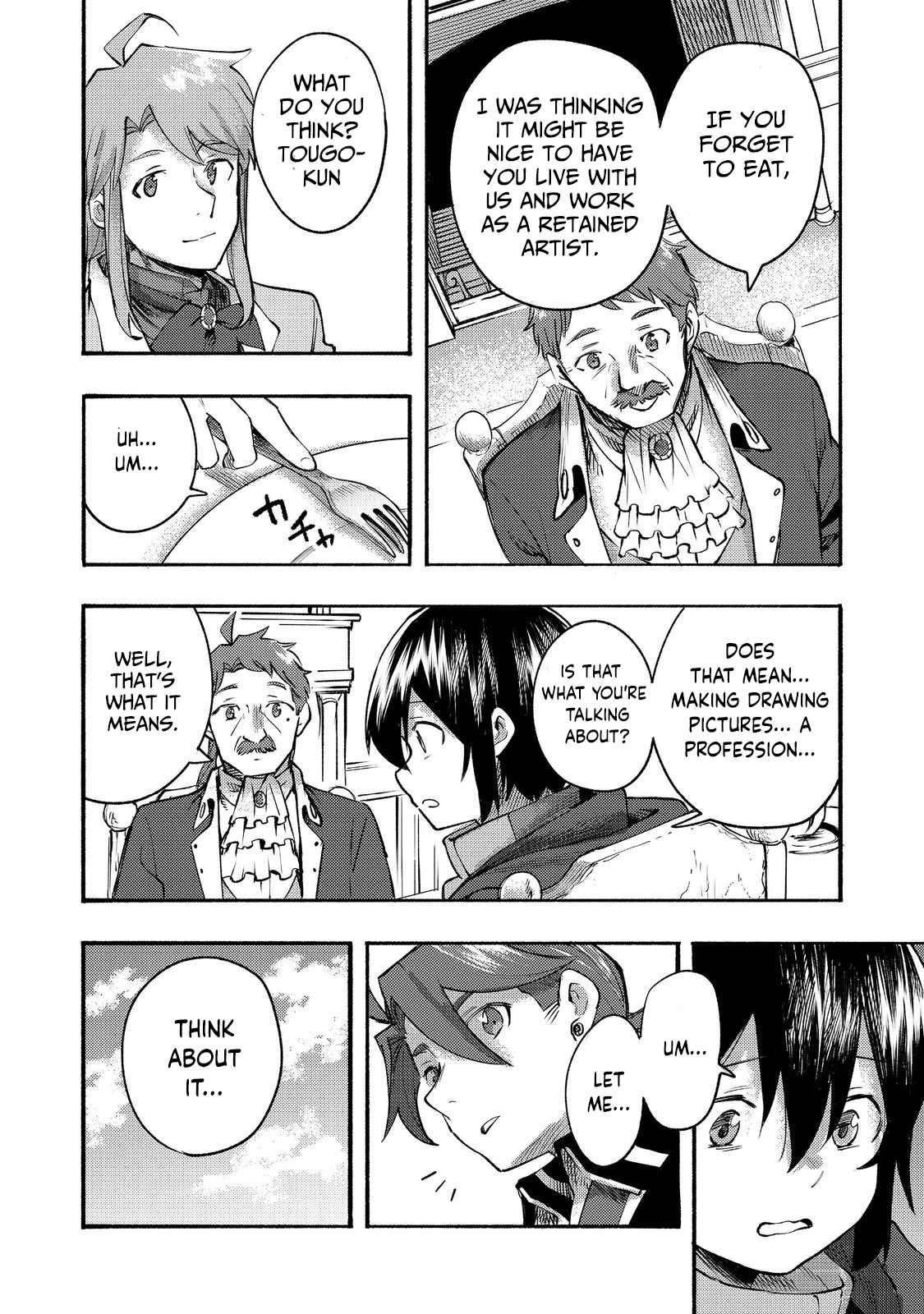 Kyou mo E ni Kaita Mochi ga Umai Chapter 9 - Page 7 in English