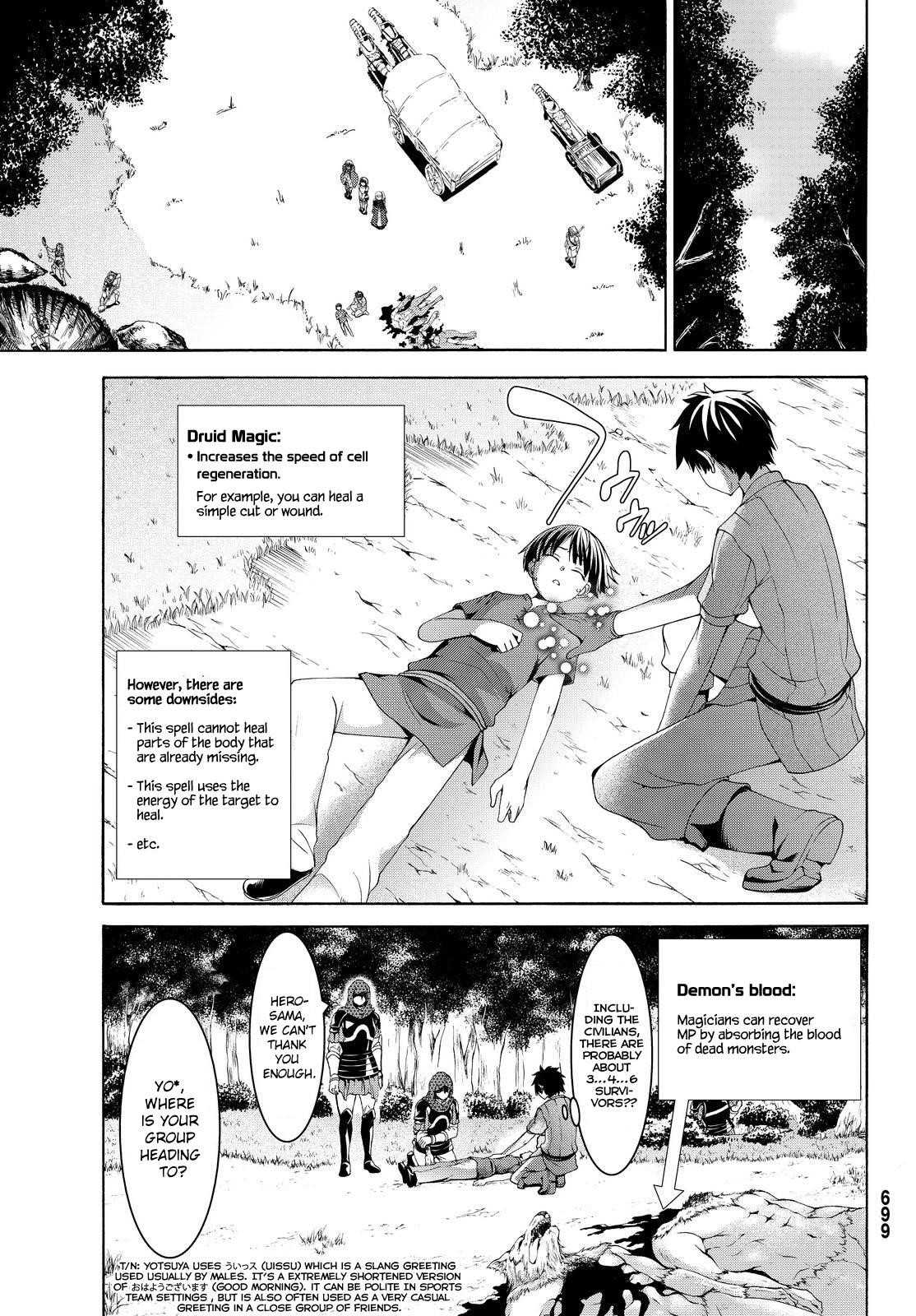 100 man no Inochi no Ue ni Ore wa Tatte Iru Chapter 5 - Page 34 in English