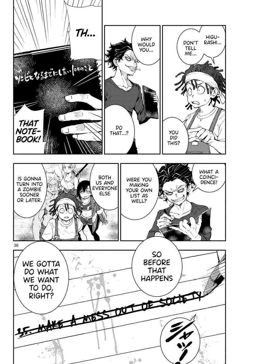 Zombie 100 ~100 Things I Want To Do Before I Become A Zombie Chapter 17 - Page 33 in English
