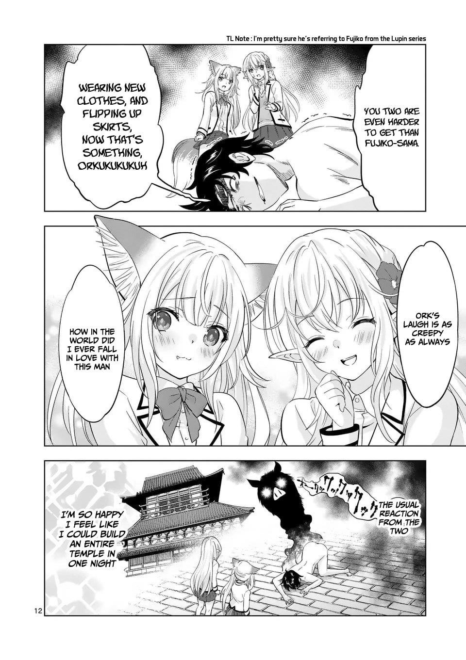 Shijou Saikyou Orc-San No Tanoshii Tanetsuke Harem Zukuri Chapter 113.1 - Page 12 in English