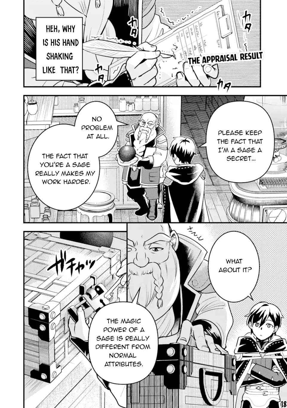 Isekai Tensei de Kenja ni Natte Boukensha Seikatsu Chapter 20 - Page 18 in English
