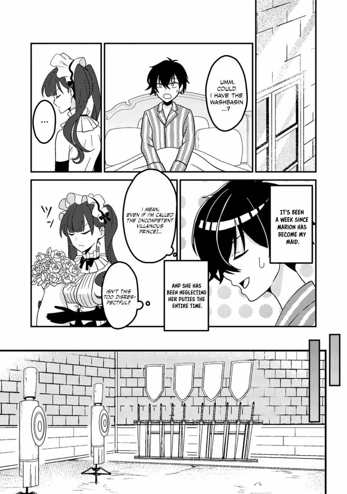 The Incompetent Villainous Prince Wants to Survive ~I Was Reincarnated Into a Romance RPG as a Mob Villain, but I Will Ignore the Original Work and Aim to Become the Strongest~ Chapter 2 - Page 5 in English