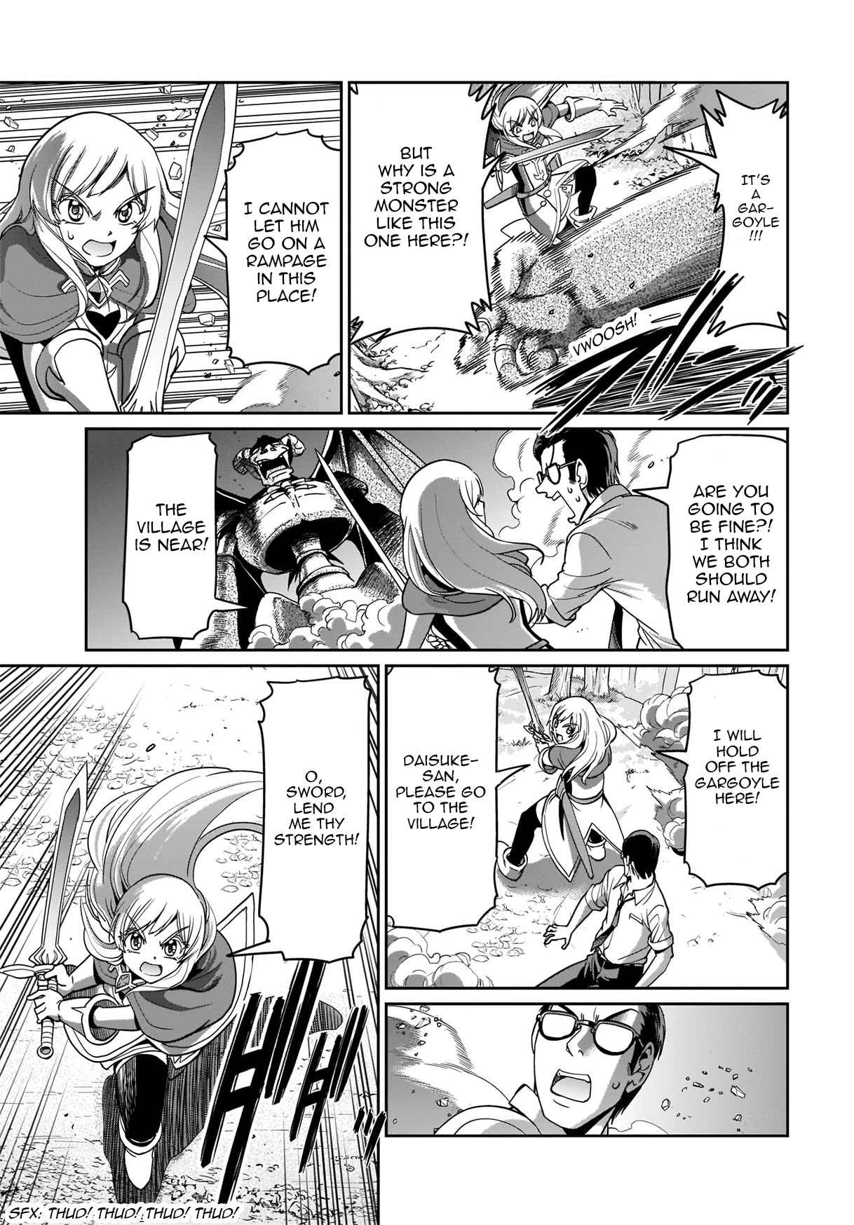 The gunner’s life of a middle-aged man summoned to another world and armed with a rifle: an airsoft addicted salaryman returns to the alternative world after work Chapter 1 - Page 14 in English