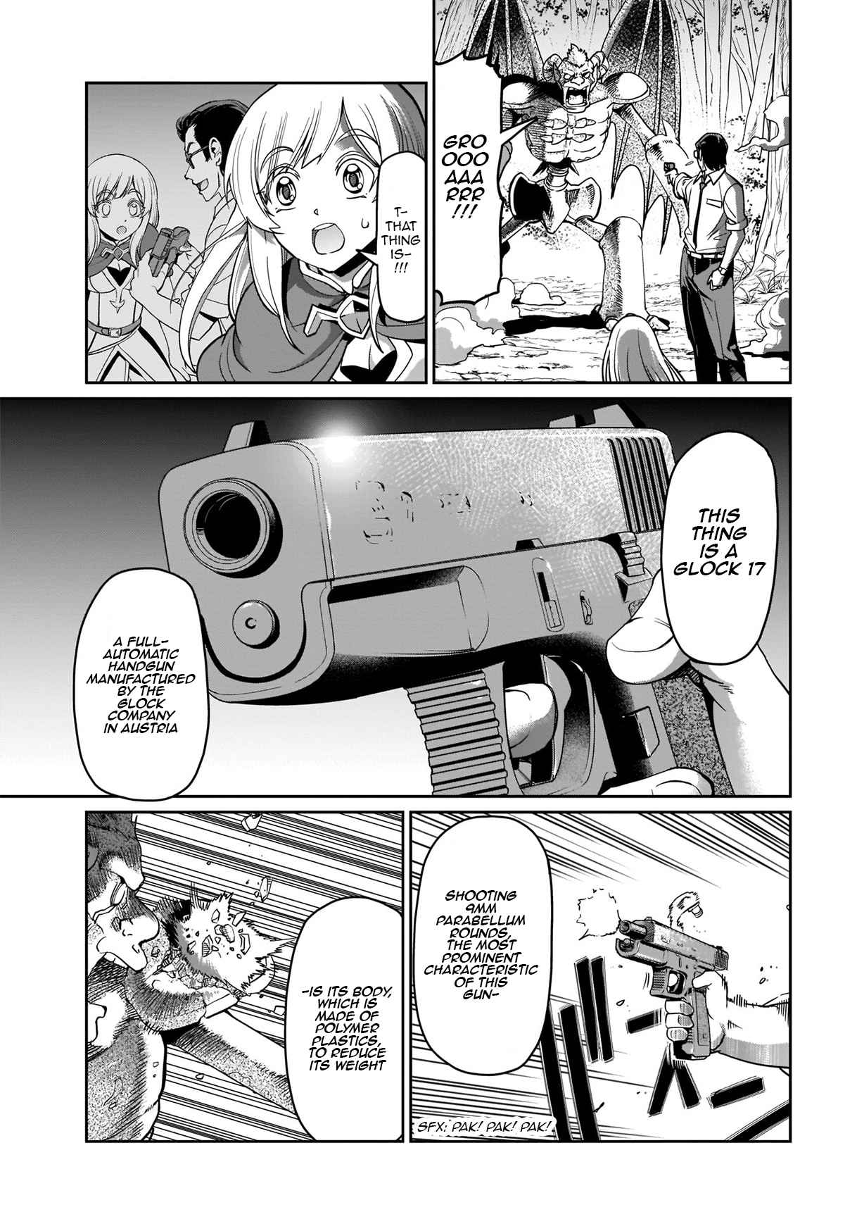 The gunner’s life of a middle-aged man summoned to another world and armed with a rifle: an airsoft addicted salaryman returns to the alternative world after work Chapter 1 - Page 20 in English
