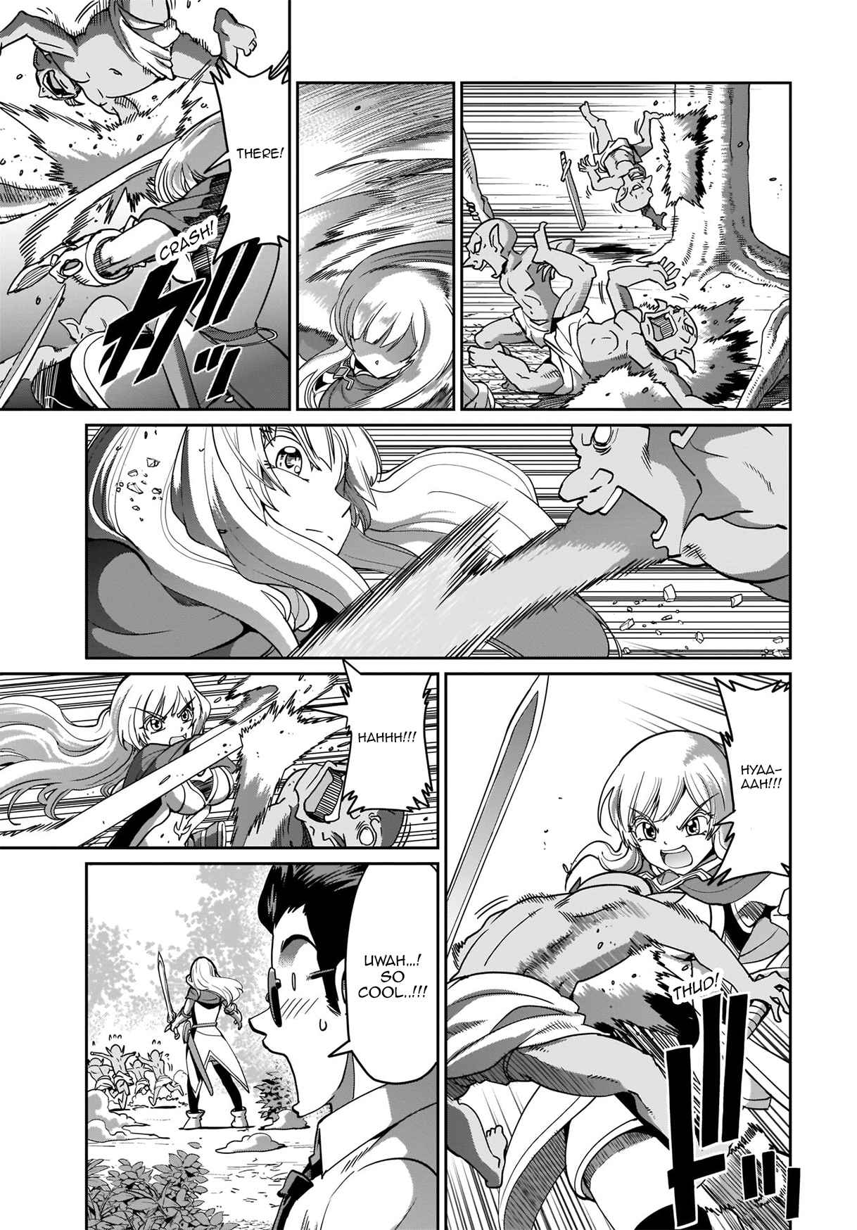 The gunner’s life of a middle-aged man summoned to another world and armed with a rifle: an airsoft addicted salaryman returns to the alternative world after work Chapter 1 - Page 8 in English