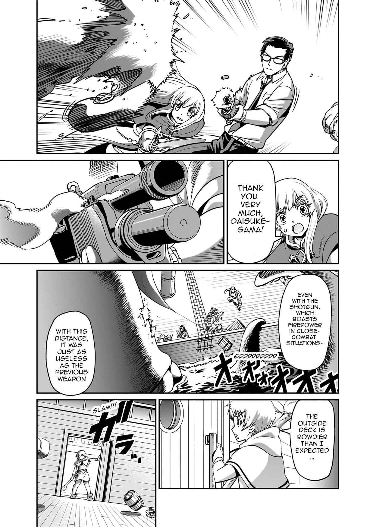The gunner’s life of a middle-aged man summoned to another world and armed with a rifle: an airsoft addicted salaryman returns to the alternative world after work Chapter 12 - Page 5 in English
