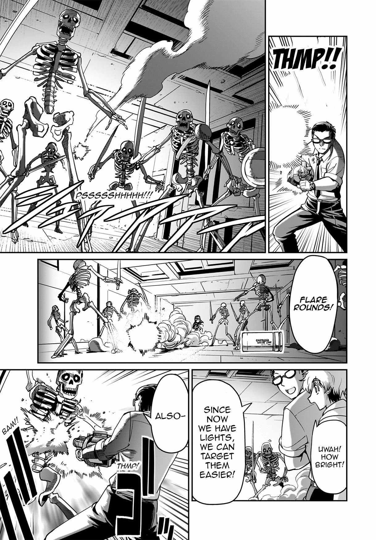 The gunner’s life of a middle-aged man summoned to another world and armed with a rifle: an airsoft addicted salaryman returns to the alternative world after work Chapter 14 - Page 11 in English