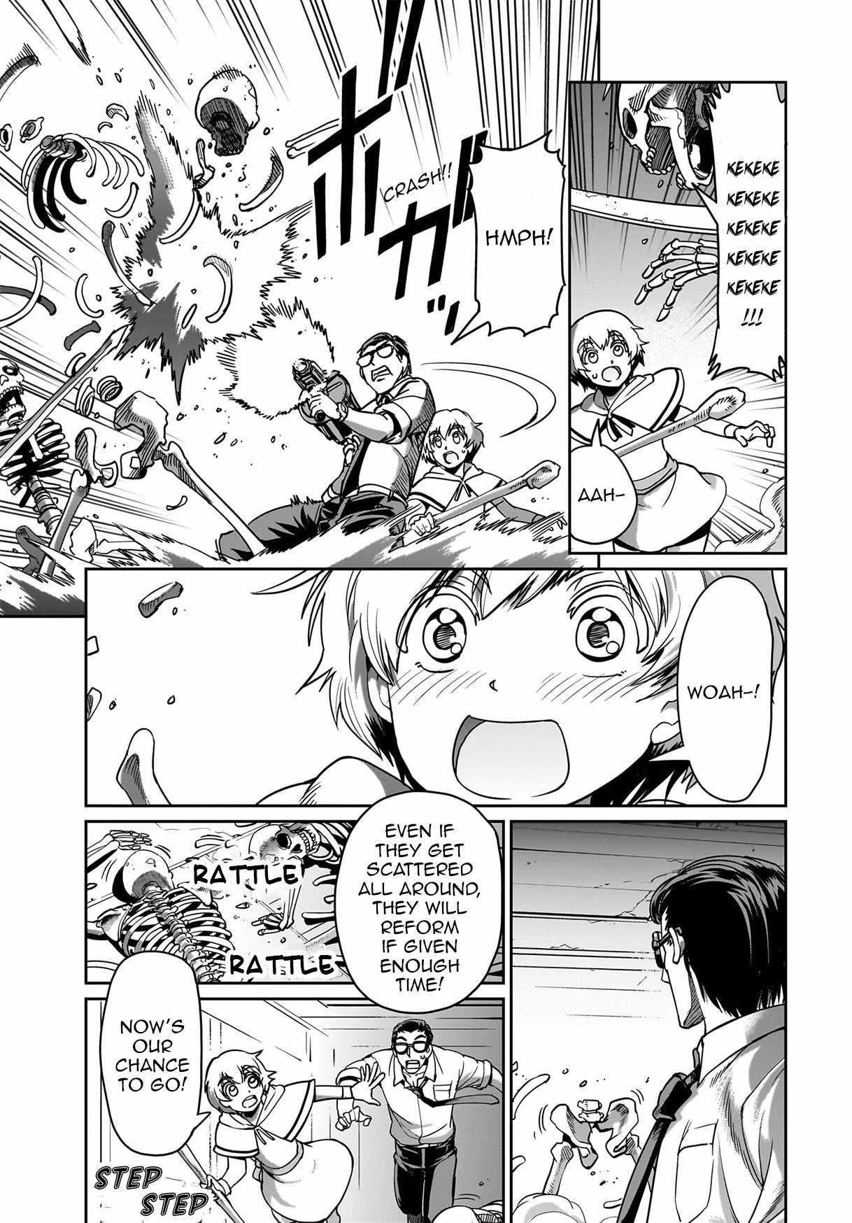 The gunner’s life of a middle-aged man summoned to another world and armed with a rifle: an airsoft addicted salaryman returns to the alternative world after work Chapter 14 - Page 13 in English