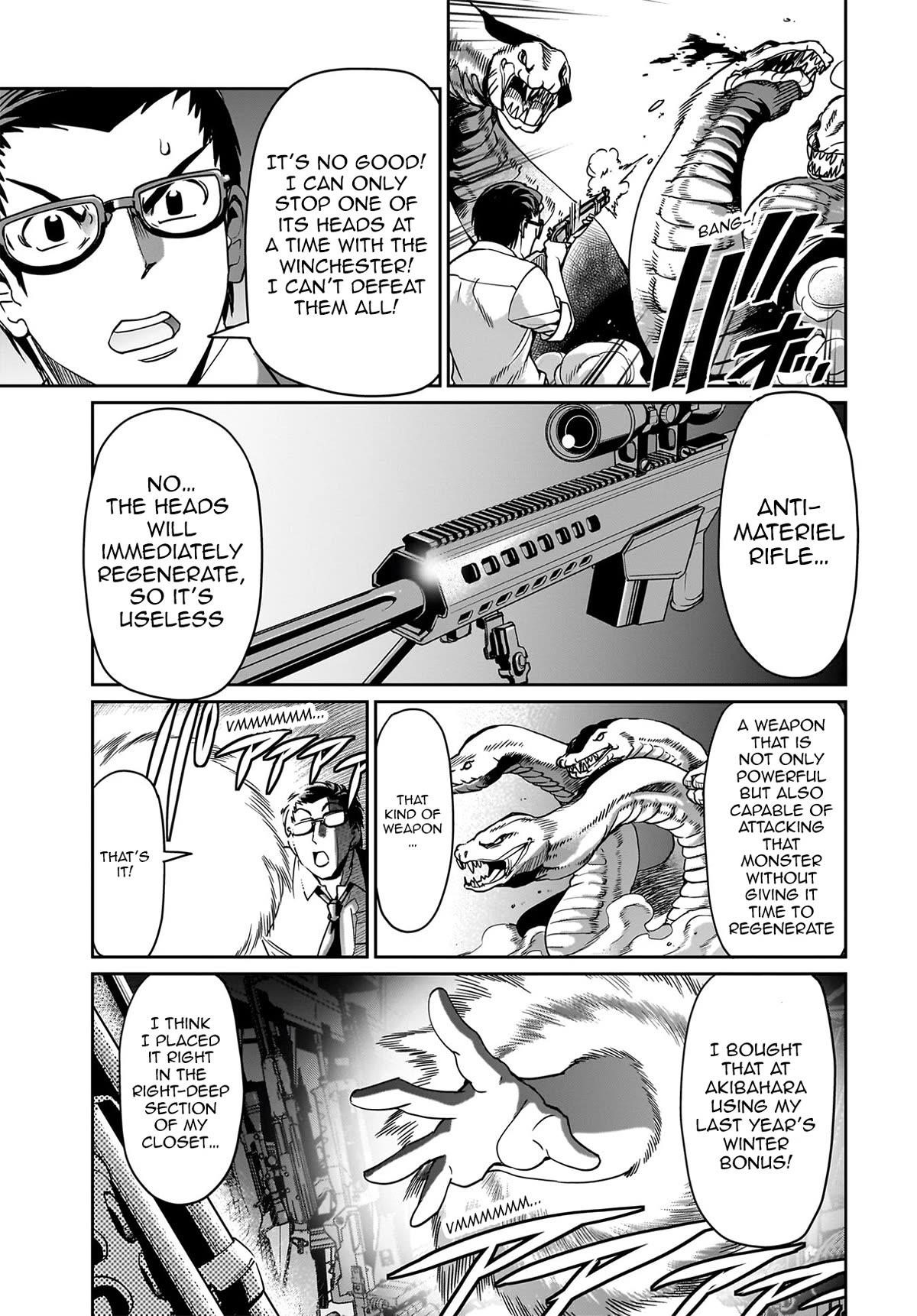 The gunner’s life of a middle-aged man summoned to another world and armed with a rifle: an airsoft addicted salaryman returns to the alternative world after work Chapter 17 - Page 17 in English