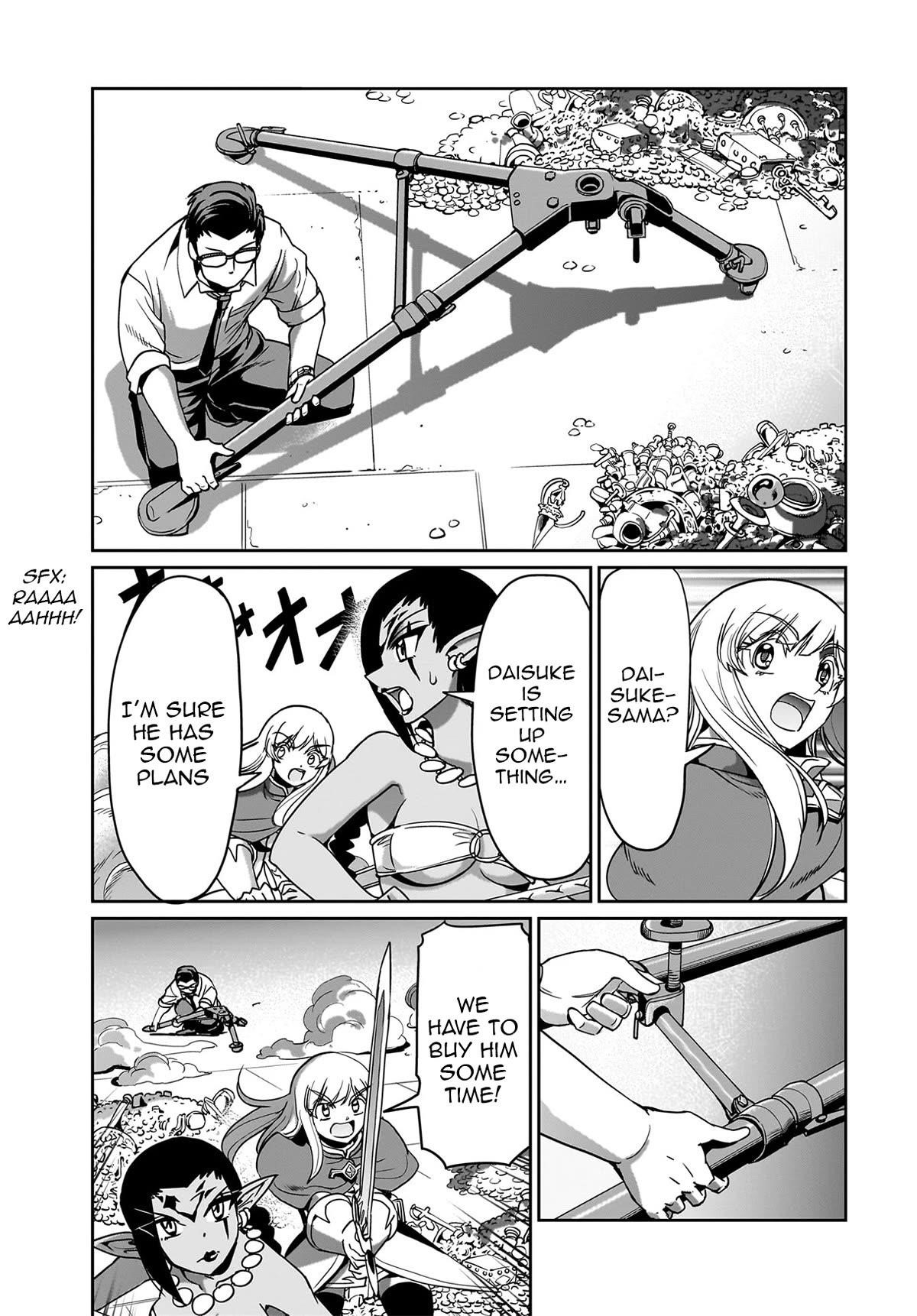 The gunner’s life of a middle-aged man summoned to another world and armed with a rifle: an airsoft addicted salaryman returns to the alternative world after work Chapter 17 - Page 19 in English