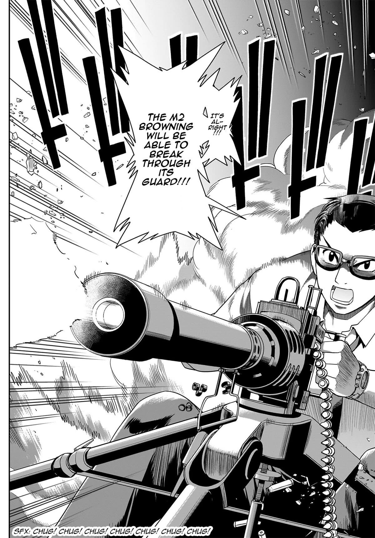 The gunner’s life of a middle-aged man summoned to another world and armed with a rifle: an airsoft addicted salaryman returns to the alternative world after work Chapter 20 - Page 14 in English