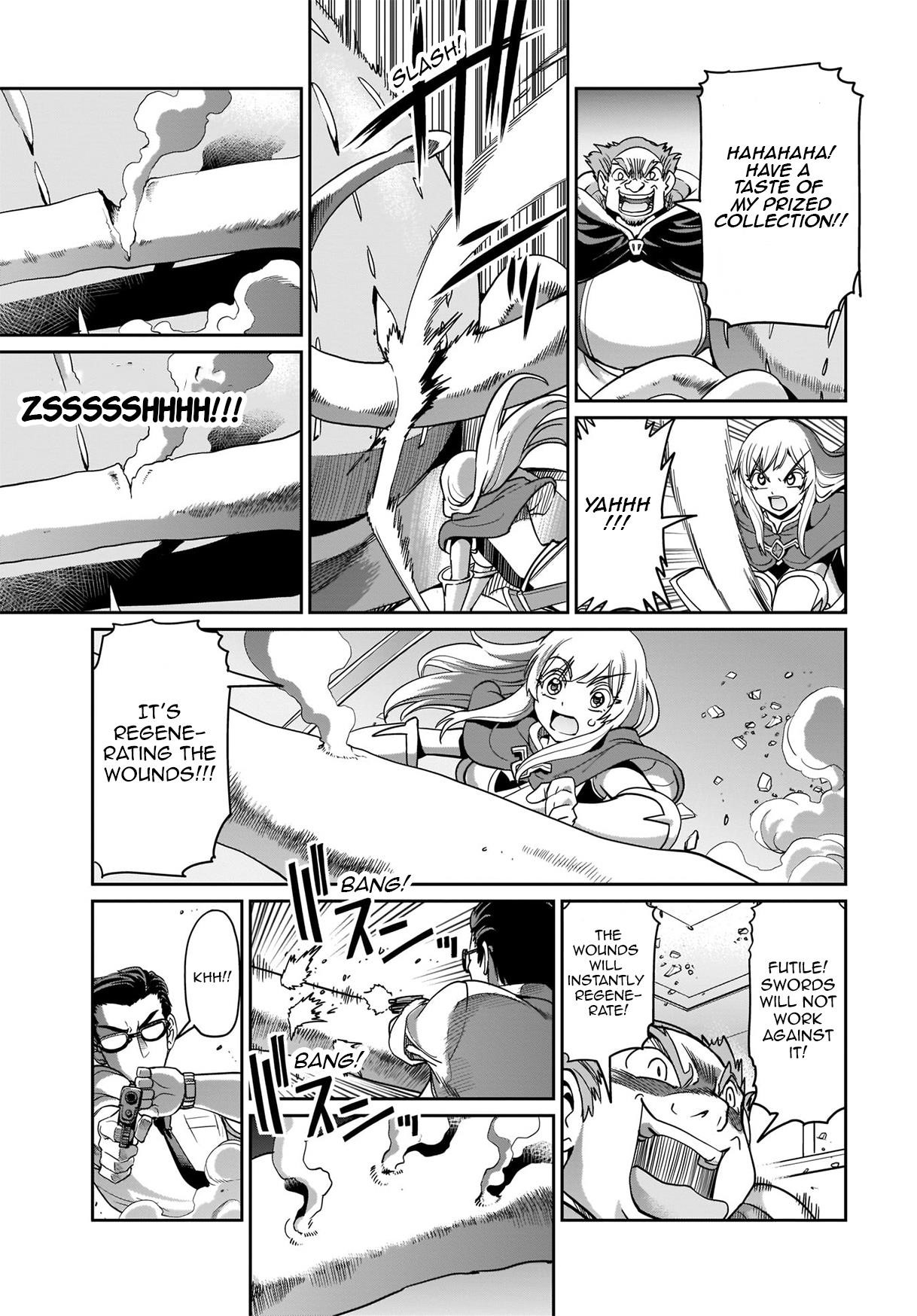 The gunner’s life of a middle-aged man summoned to another world and armed with a rifle: an airsoft addicted salaryman returns to the alternative world after work Chapter 3 - Page 11 in English