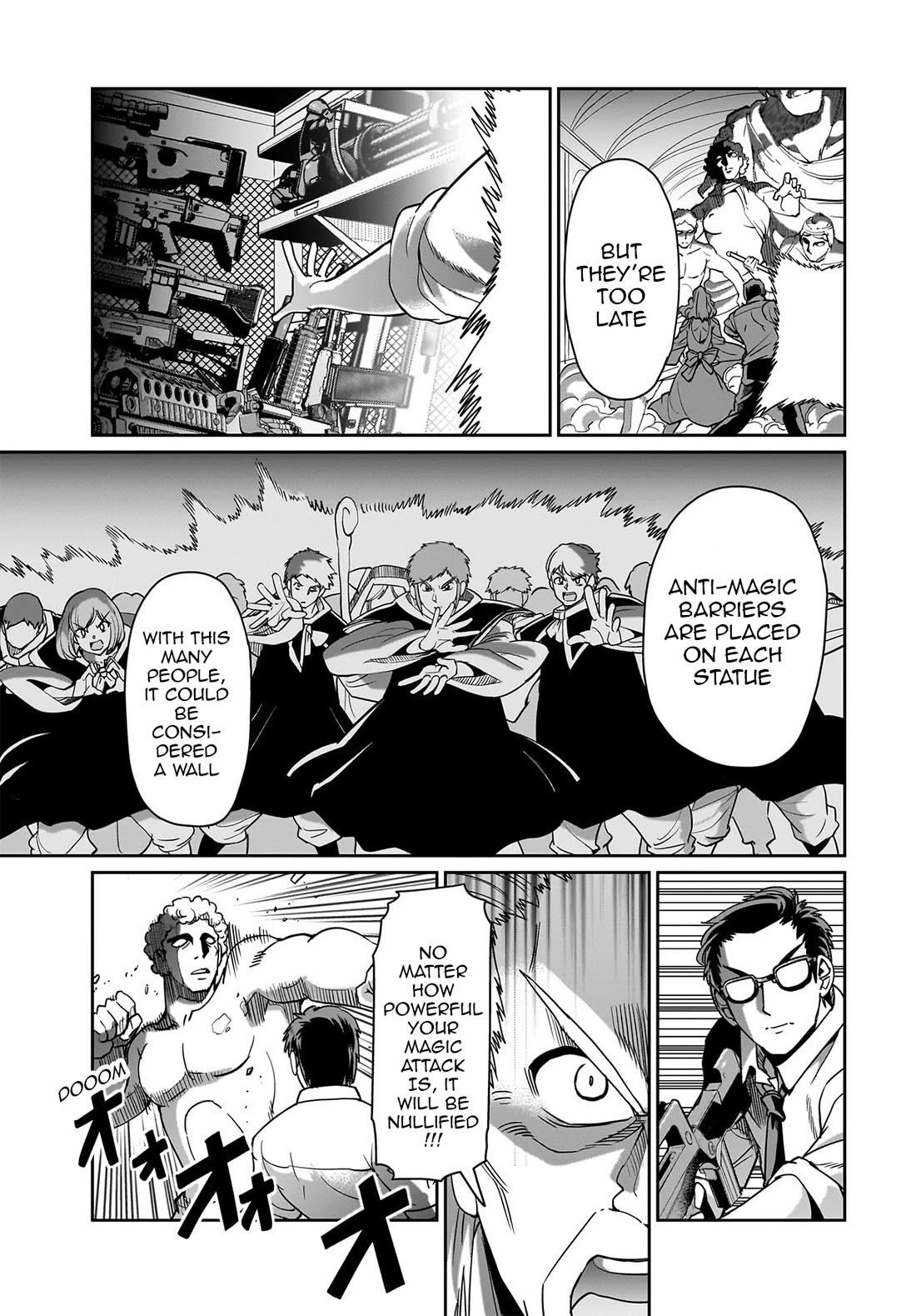 The gunner’s life of a middle-aged man summoned to another world and armed with a rifle: an airsoft addicted salaryman returns to the alternative world after work Chapter 37 - Page 10 in English