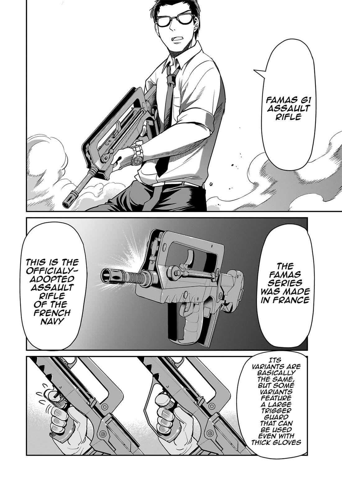 The gunner’s life of a middle-aged man summoned to another world and armed with a rifle: an airsoft addicted salaryman returns to the alternative world after work Chapter 37 - Page 13 in English