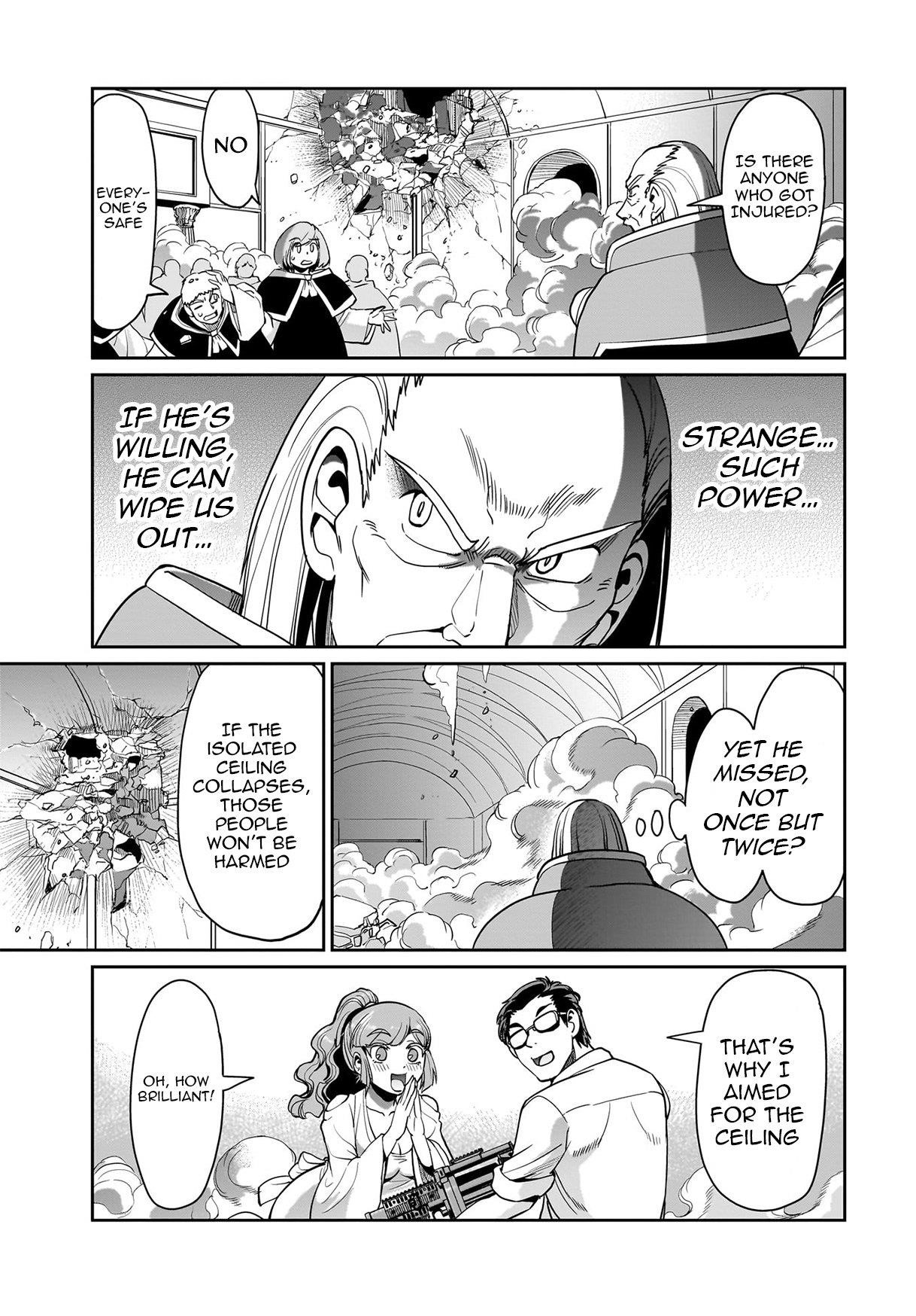 The gunner’s life of a middle-aged man summoned to another world and armed with a rifle: an airsoft addicted salaryman returns to the alternative world after work Chapter 38 - Page 16 in English
