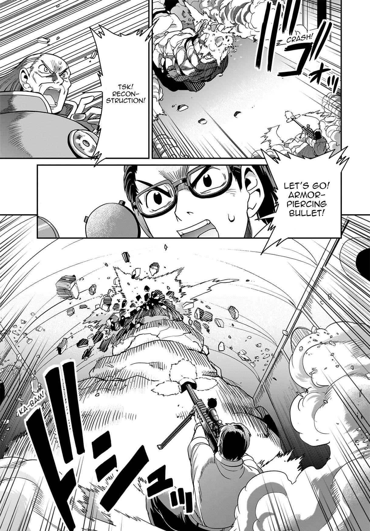 The gunner’s life of a middle-aged man summoned to another world and armed with a rifle: an airsoft addicted salaryman returns to the alternative world after work Chapter 39 - Page 15 in English