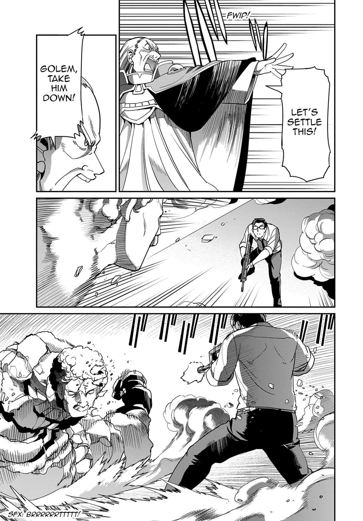The gunner’s life of a middle-aged man summoned to another world and armed with a rifle: an airsoft addicted salaryman returns to the alternative world after work Chapter 39 - Page 5 in English