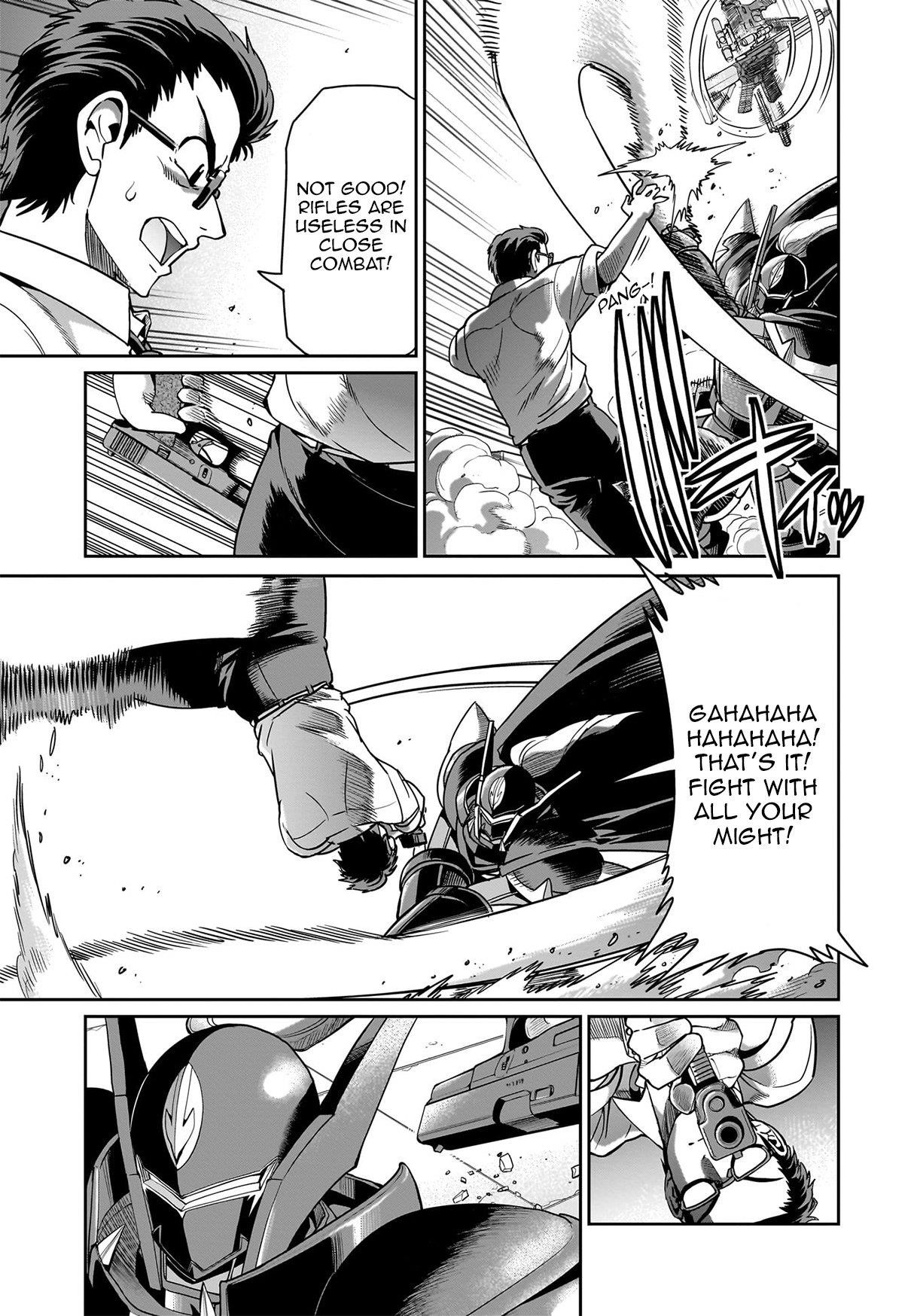 The gunner’s life of a middle-aged man summoned to another world and armed with a rifle: an airsoft addicted salaryman returns to the alternative world after work Chapter 49 - Page 4 in English