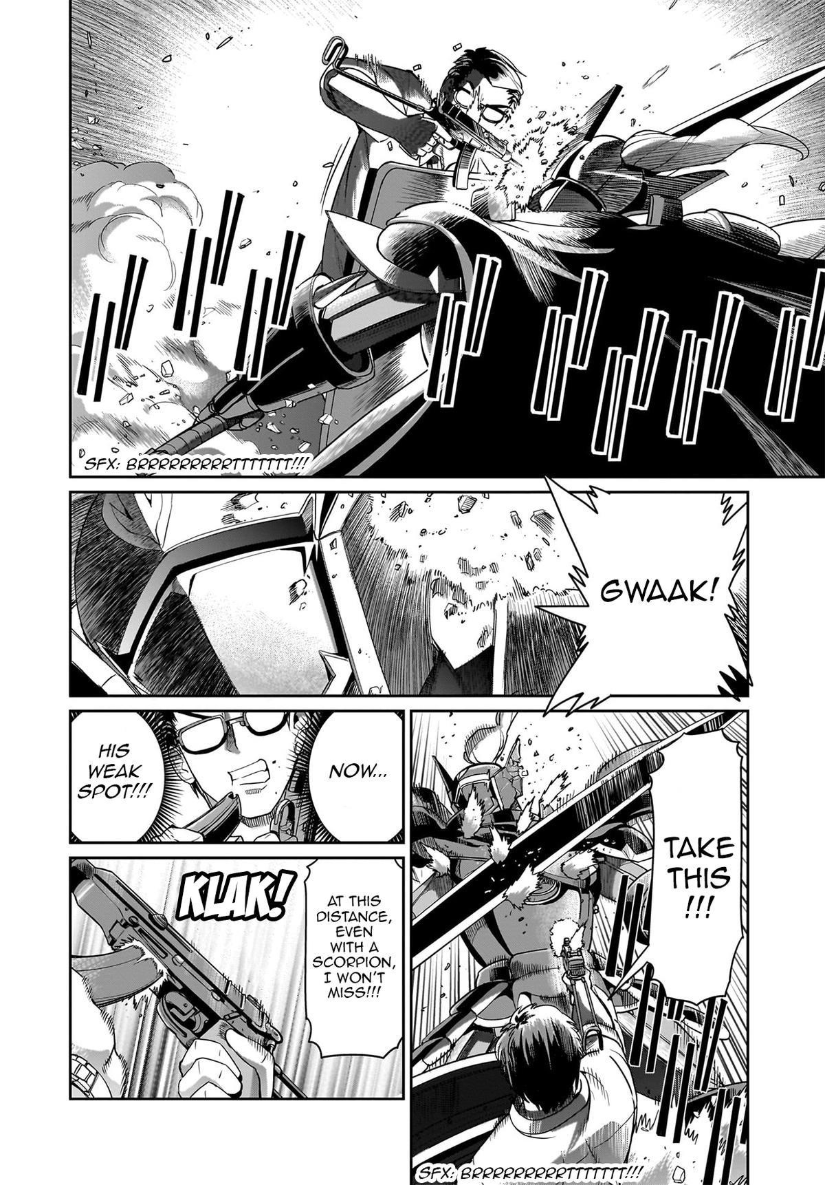 The gunner’s life of a middle-aged man summoned to another world and armed with a rifle: an airsoft addicted salaryman returns to the alternative world after work Chapter 50 - Page 12 in English
