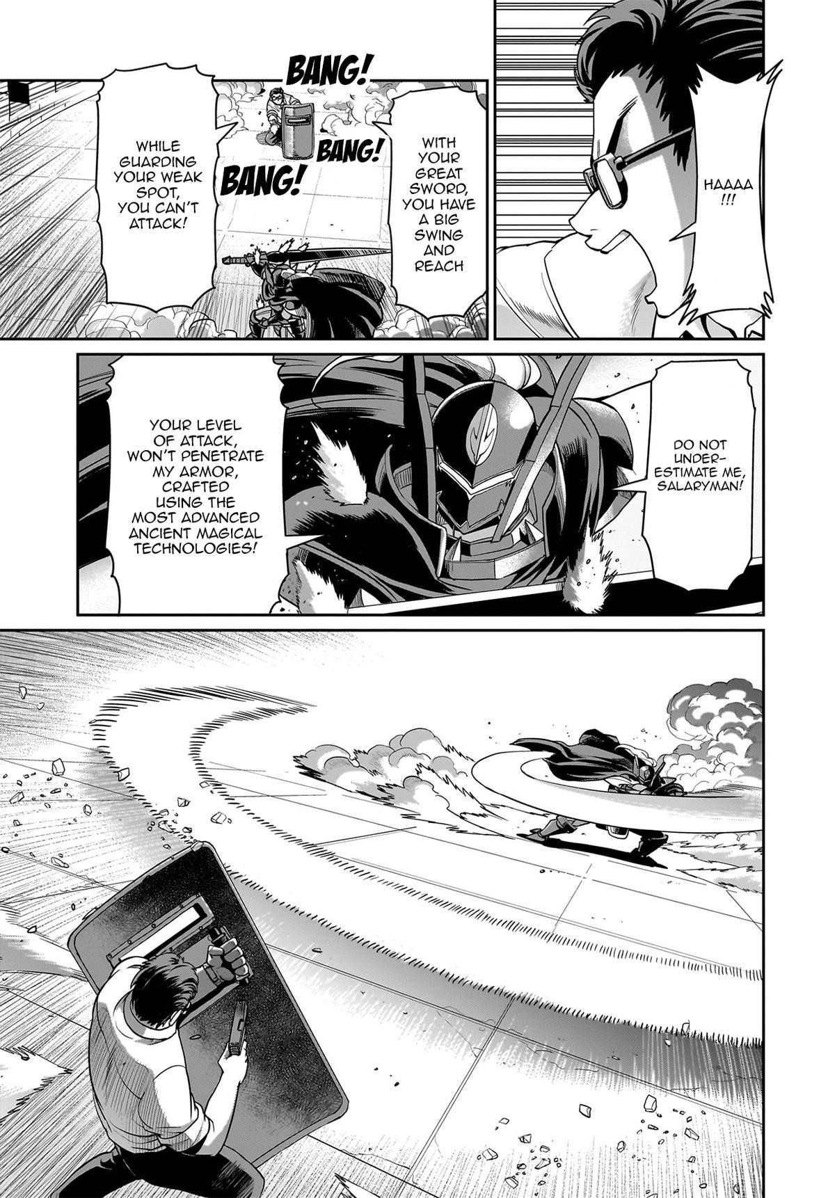The gunner’s life of a middle-aged man summoned to another world and armed with a rifle: an airsoft addicted salaryman returns to the alternative world after work Chapter 50 - Page 7 in English