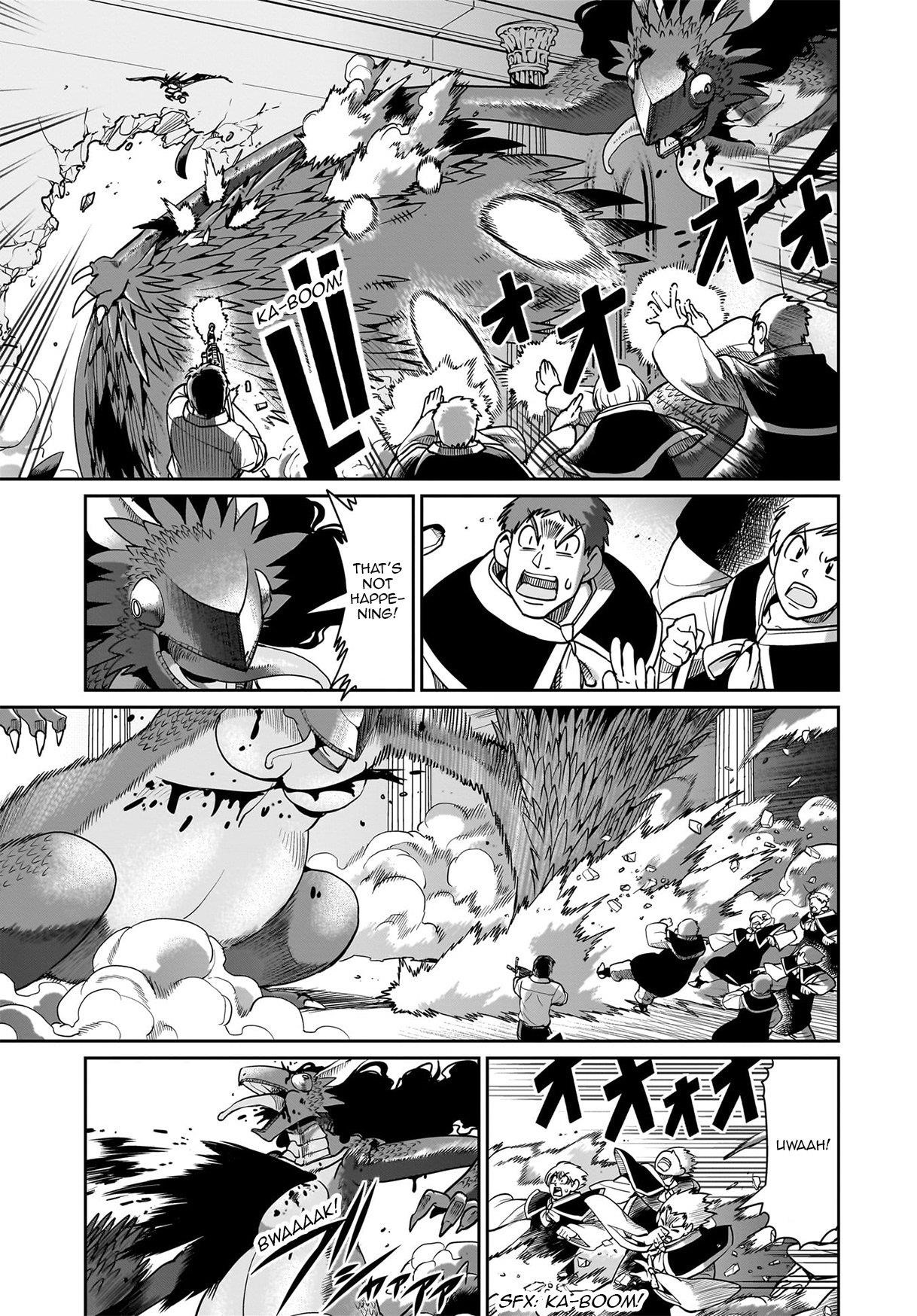 The gunner’s life of a middle-aged man summoned to another world and armed with a rifle: an airsoft addicted salaryman returns to the alternative world after work Chapter 60 - Page 4 in English
