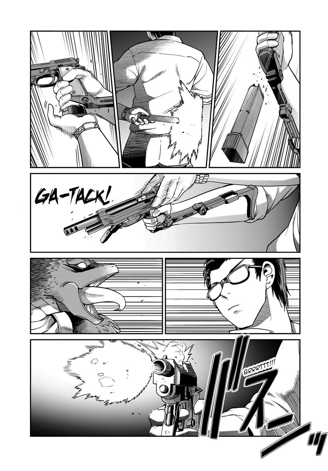 The gunner’s life of a middle-aged man summoned to another world and armed with a rifle: an airsoft addicted salaryman returns to the alternative world after work Chapter 66 - Page 16 in English