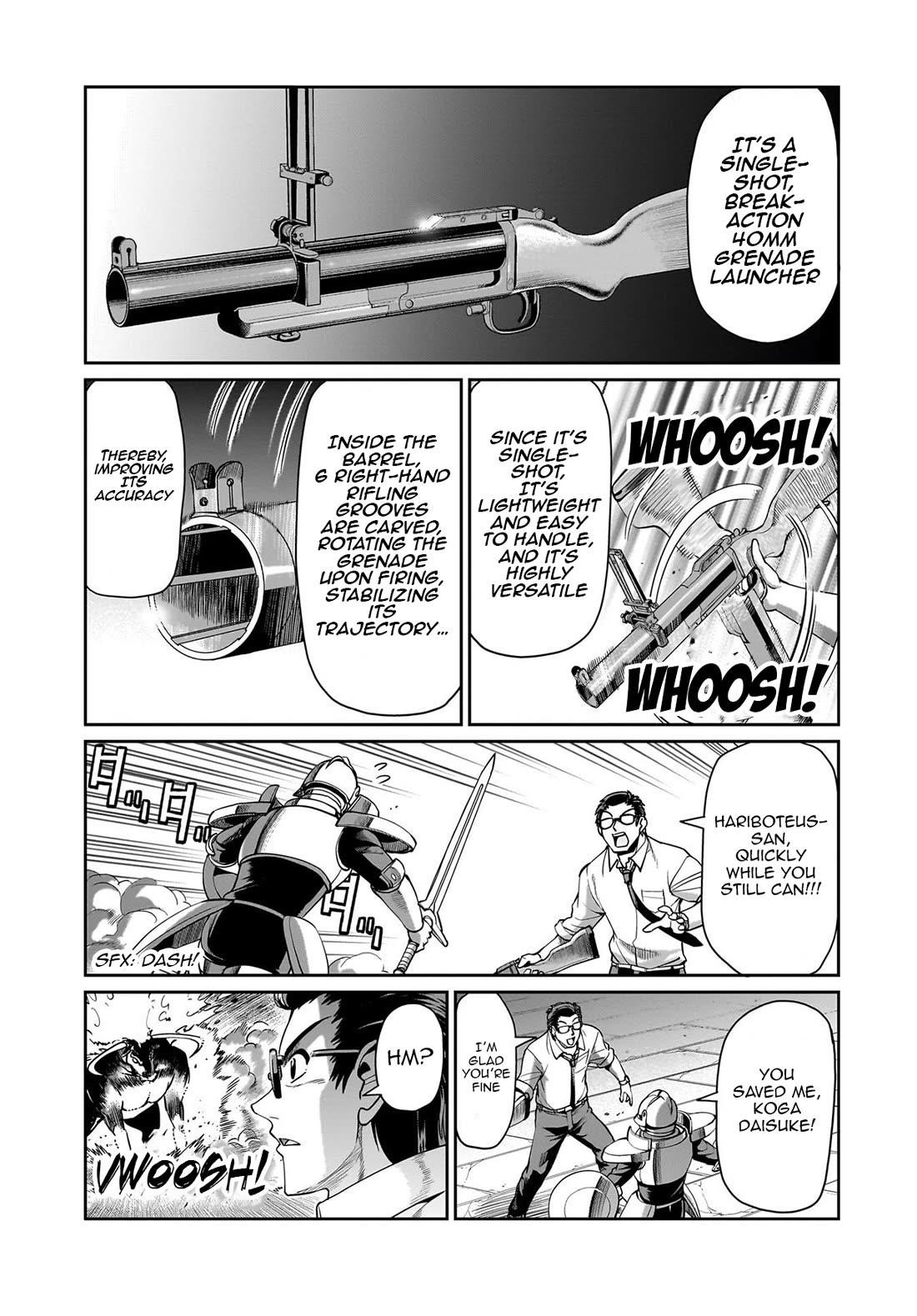The gunner’s life of a middle-aged man summoned to another world and armed with a rifle: an airsoft addicted salaryman returns to the alternative world after work Chapter 68 - Page 16 in English