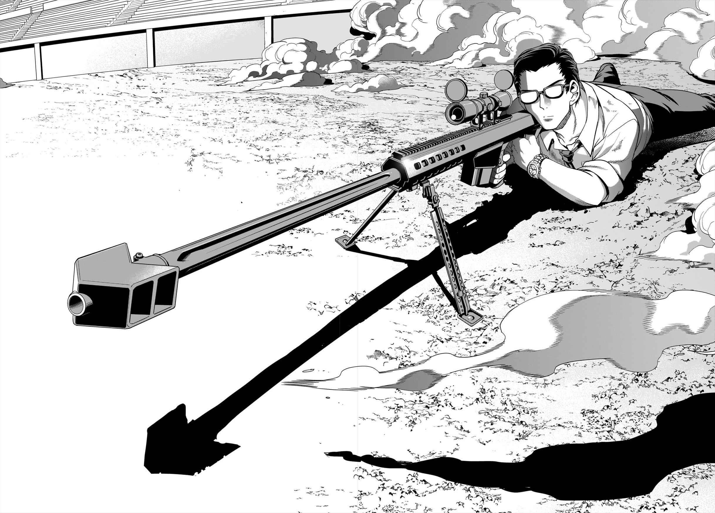 The gunner’s life of a middle-aged man summoned to another world and armed with a rifle: an airsoft addicted salaryman returns to the alternative world after work Chapter 7 - Page 22 in English