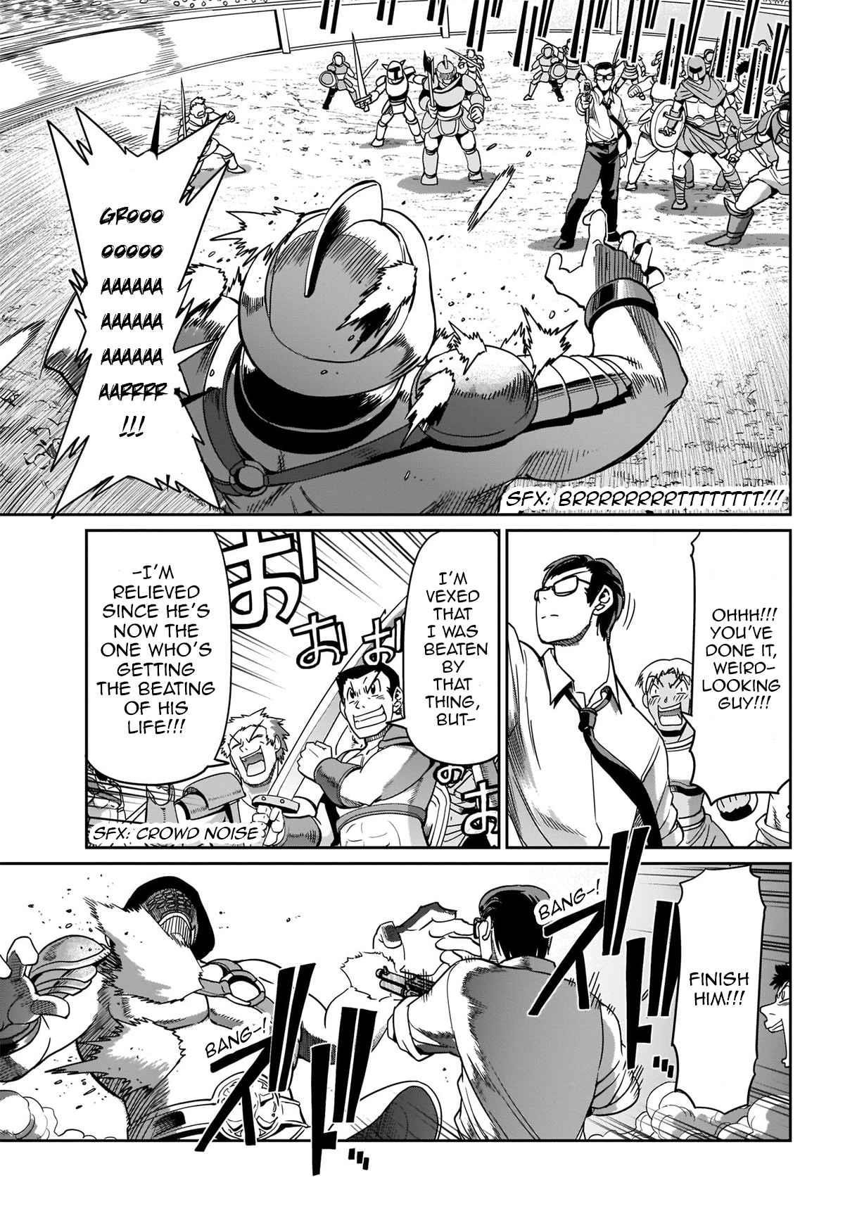 The gunner’s life of a middle-aged man summoned to another world and armed with a rifle: an airsoft addicted salaryman returns to the alternative world after work Chapter 7 - Page 7 in English