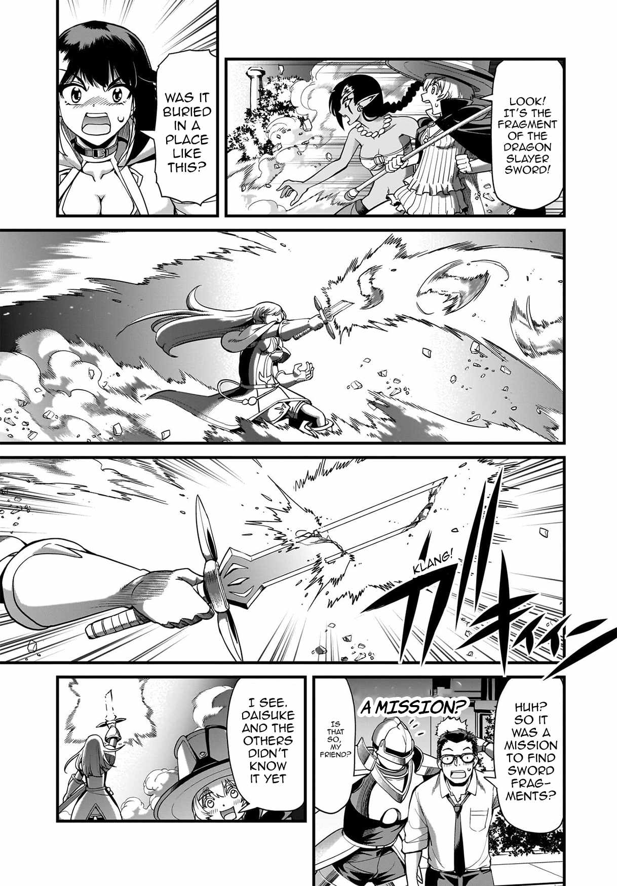 The gunner’s life of a middle-aged man summoned to another world and armed with a rifle: an airsoft addicted salaryman returns to the alternative world after work Chapter 75 - Page 7 in English