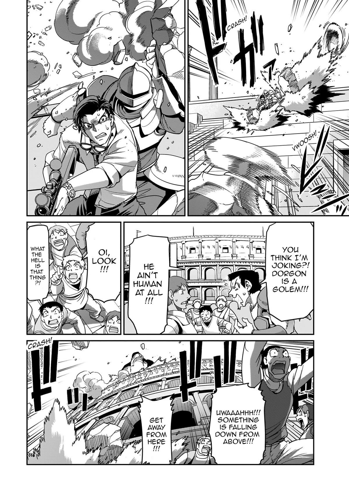 The gunner’s life of a middle-aged man summoned to another world and armed with a rifle: an airsoft addicted salaryman returns to the alternative world after work Chapter 9 - Page 16 in English