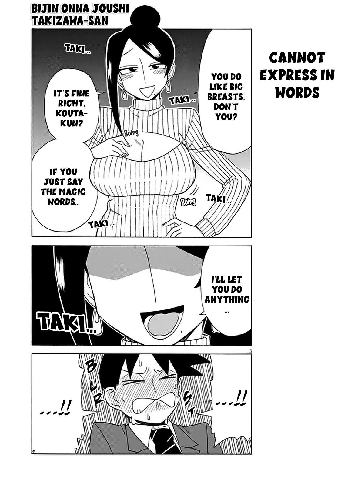 Bijin Onna Joushi Takizawa-San Chapter 107 - Page 3 in English