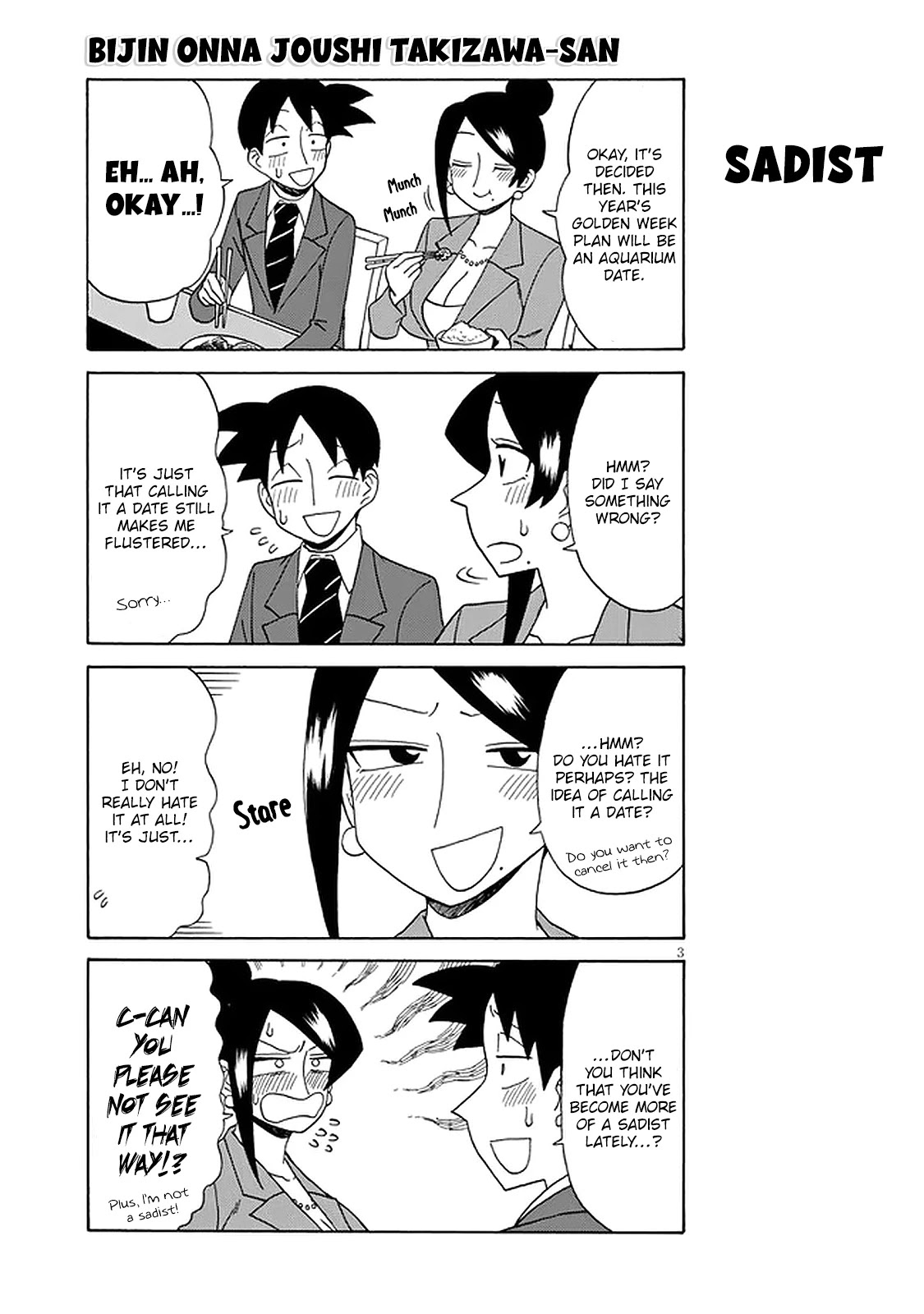 Bijin Onna Joushi Takizawa-San Chapter 115 - Page 3 in English